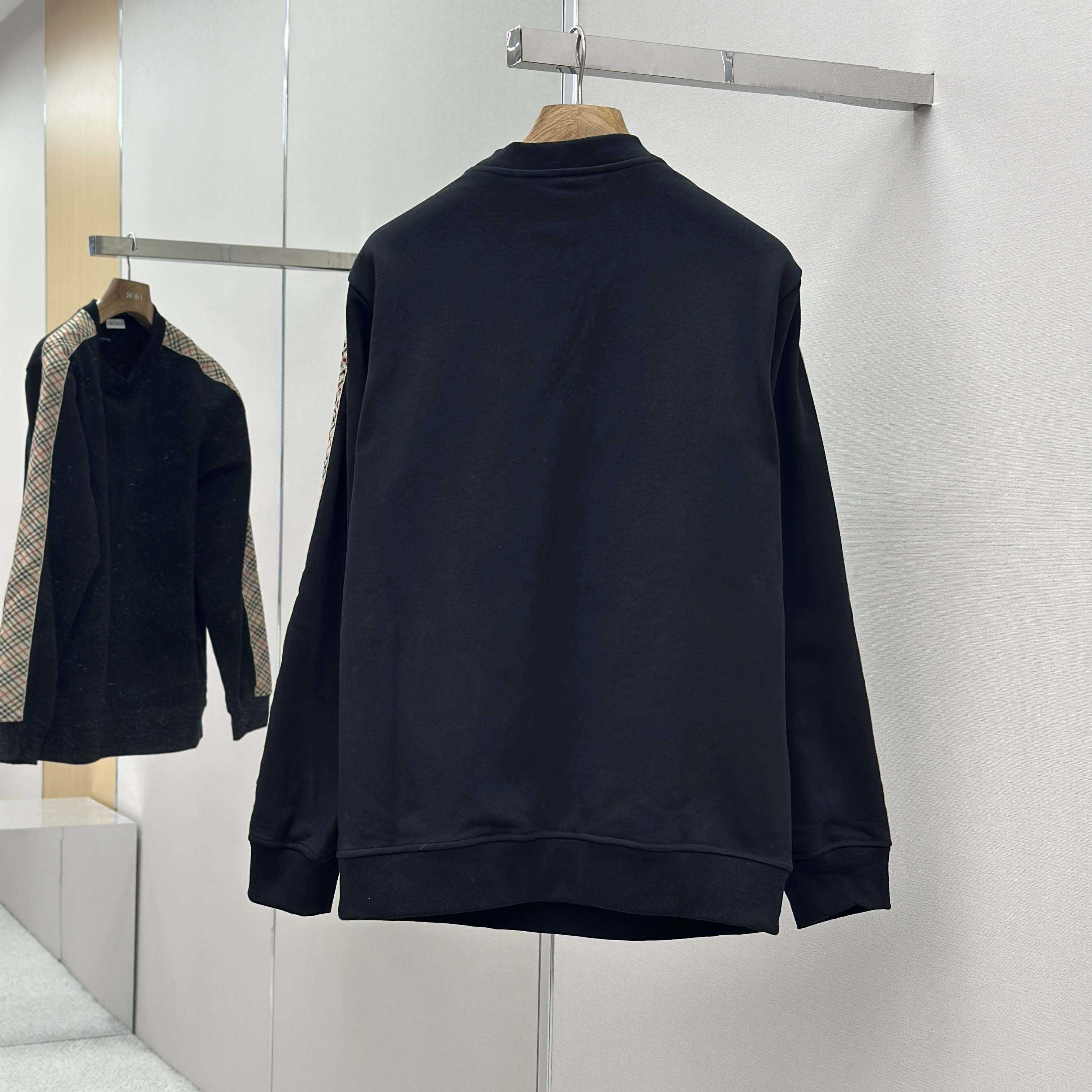 Burberry Check Trim Cotton Sweatshirt - DopestKickz