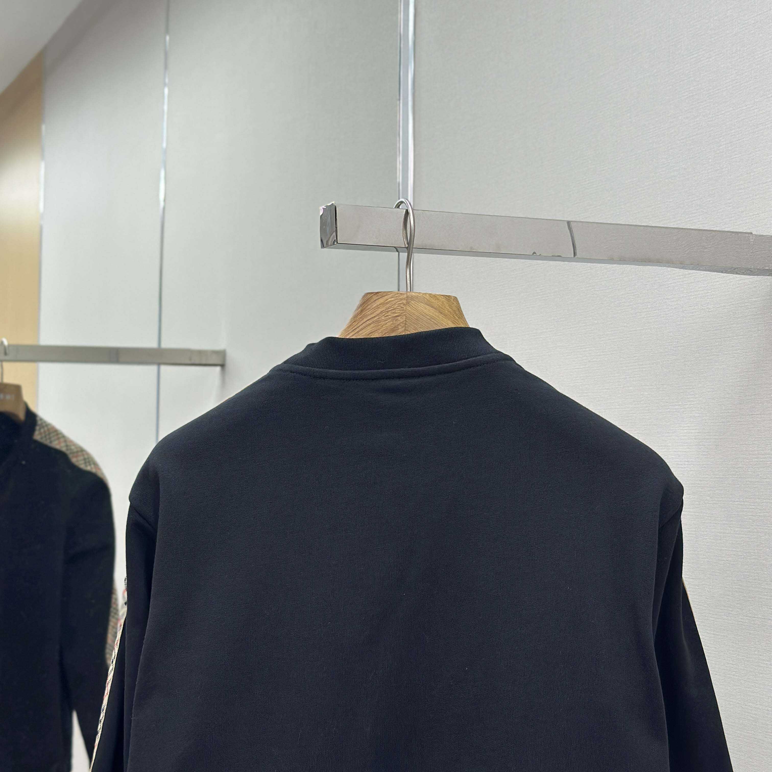 Burberry Check Trim Cotton Sweatshirt - DopestKickz