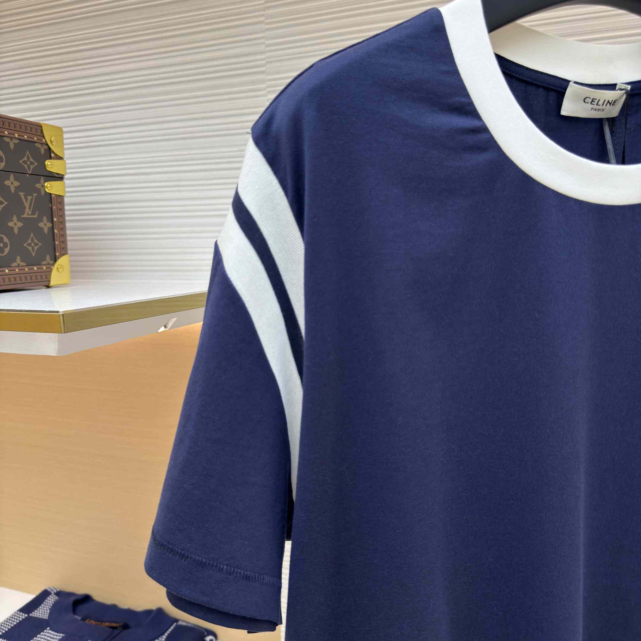 Celine Triomphe Regular T-shirt In Cotton Jersey - DopestKickz