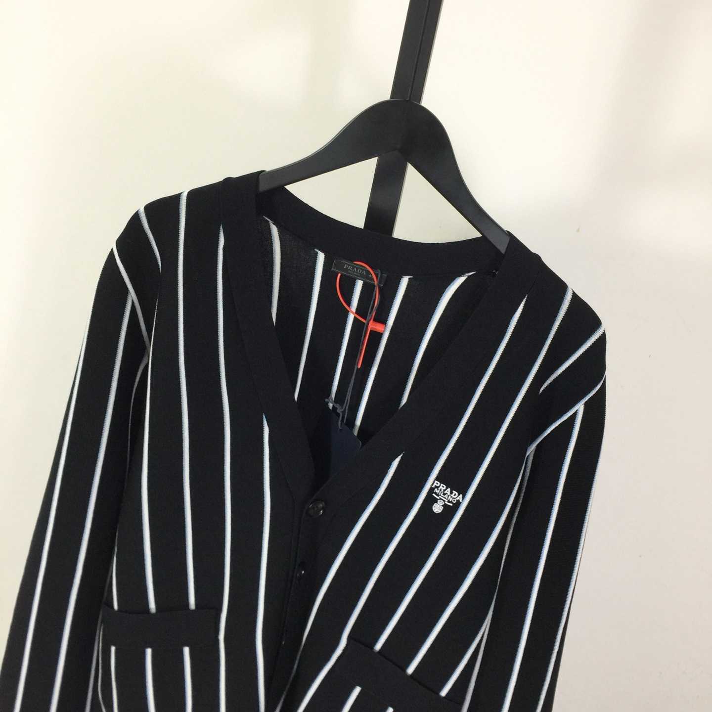 Prada Black Wool Cardigan - DopestKickz