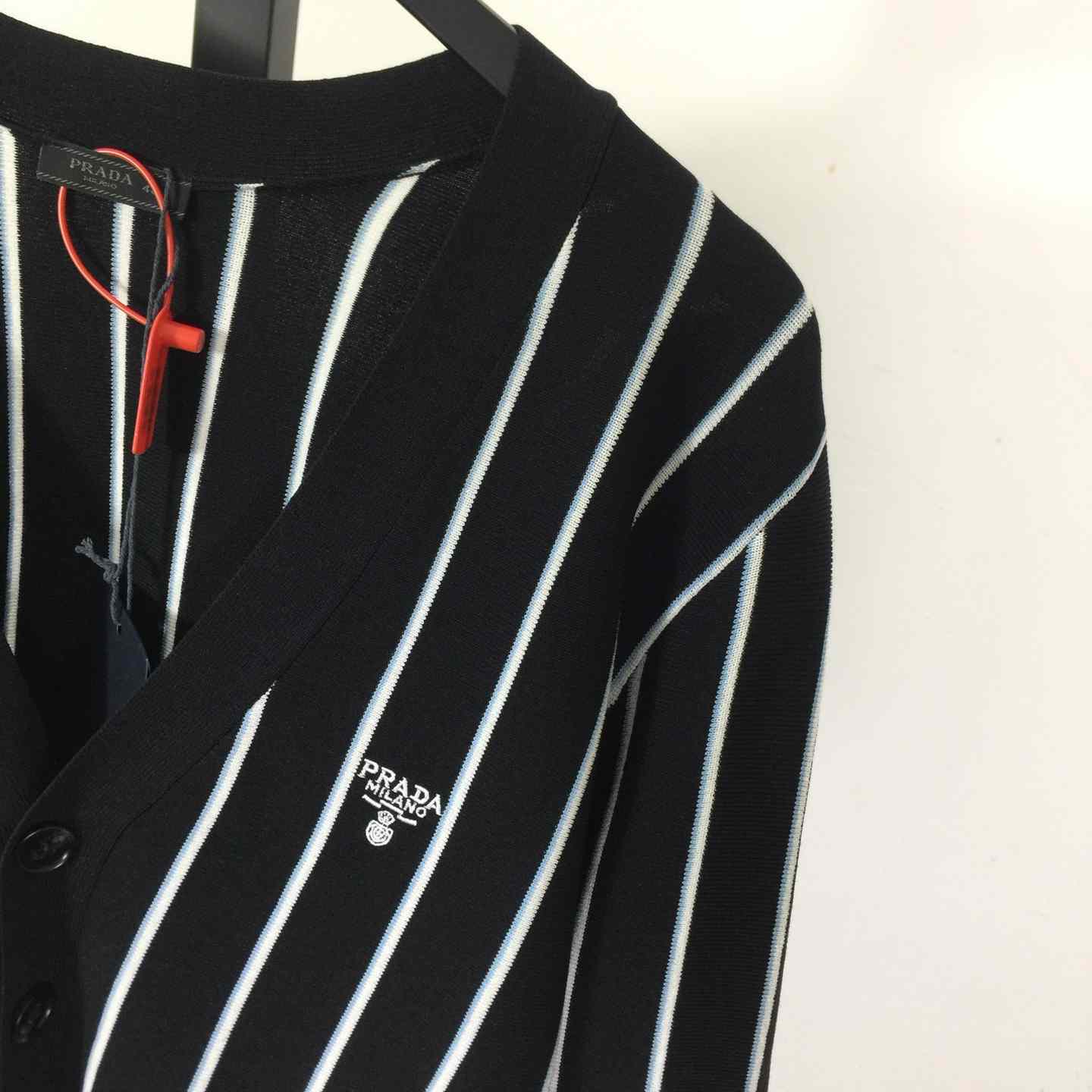 Prada Black Wool Cardigan - DopestKickz