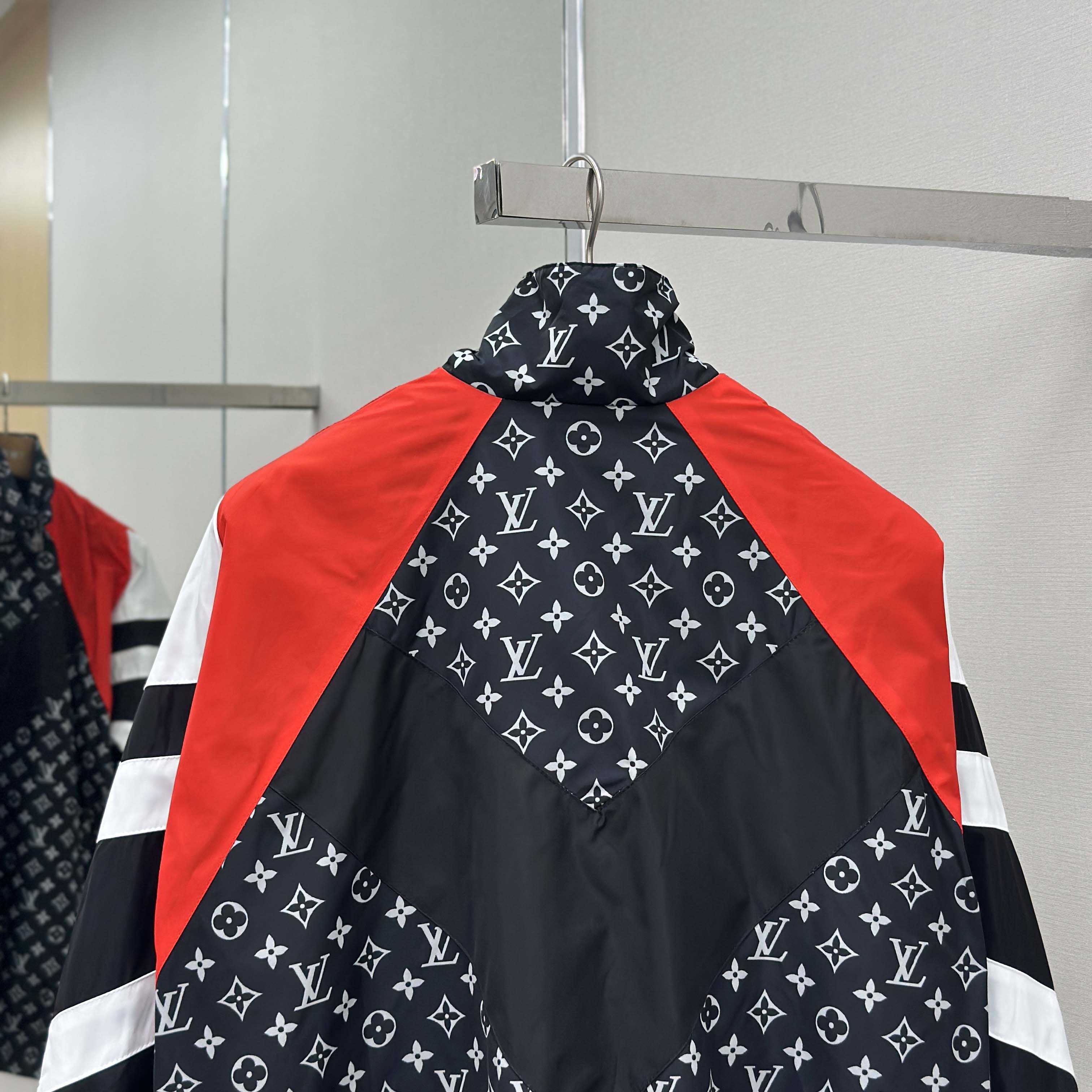 Louis Vuitton Monogram Printed Nylon Tracksuit Top   1AILQ5 - DopestKickz