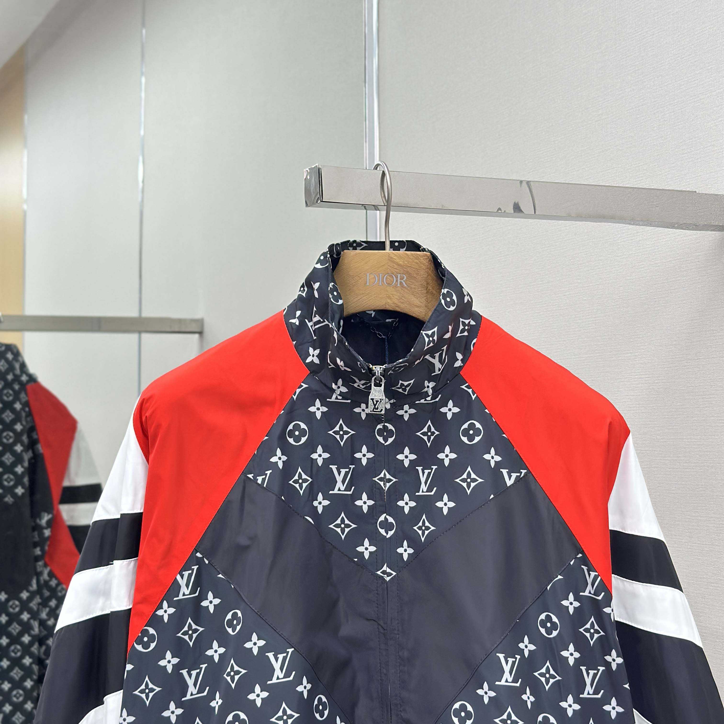 Louis Vuitton Monogram Printed Nylon Tracksuit Top   1AILQ5 - DopestKickz