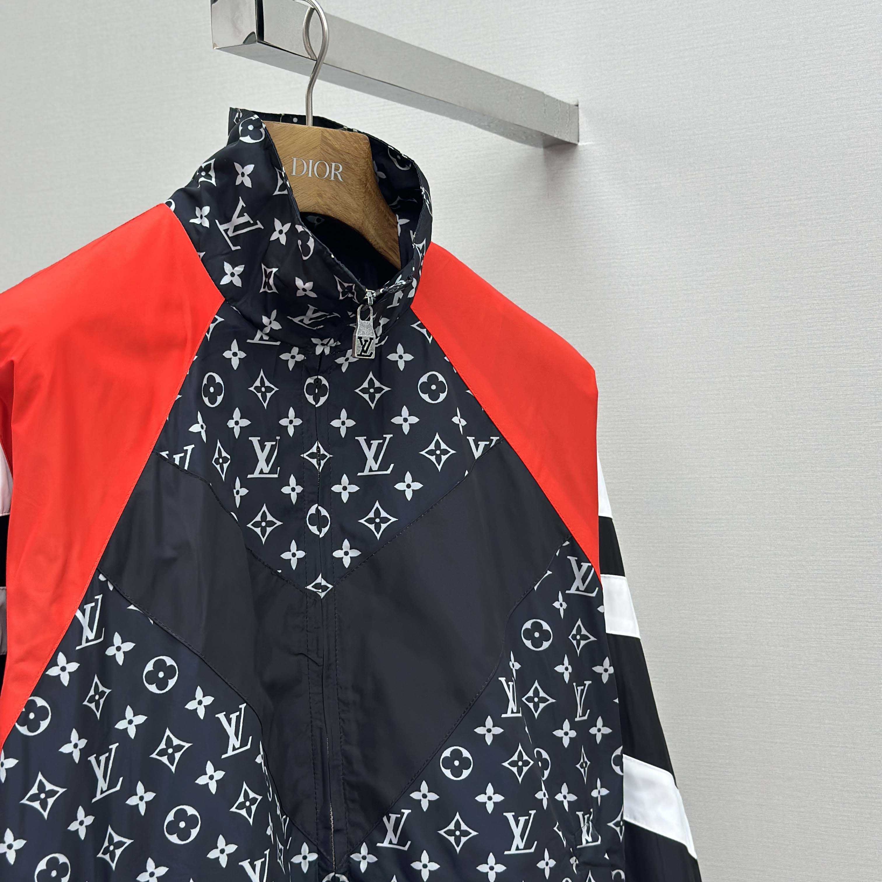 Louis Vuitton Monogram Printed Nylon Tracksuit Top   1AILQ5 - DopestKickz