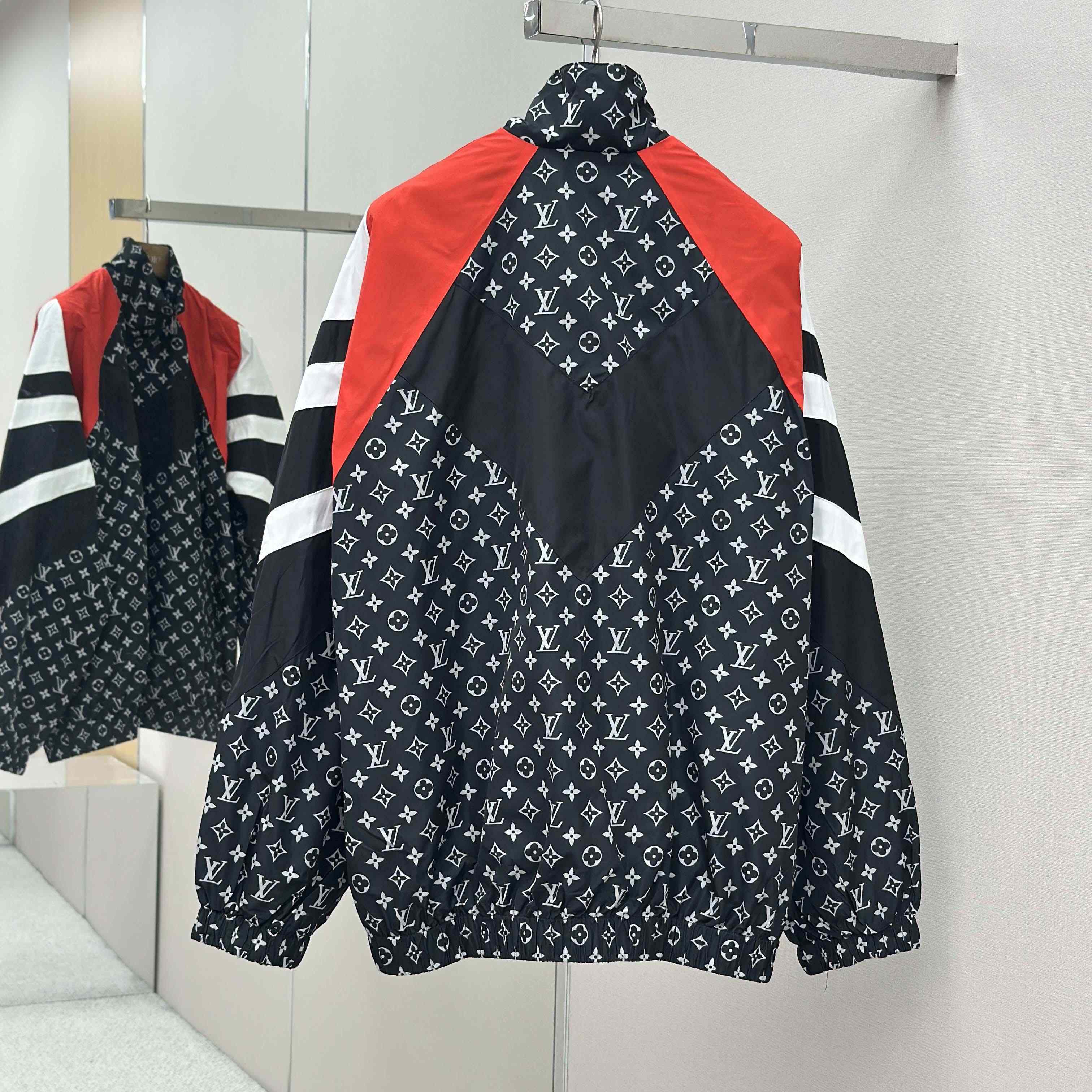 Louis Vuitton Monogram Printed Nylon Tracksuit Top   1AILQ5 - DopestKickz