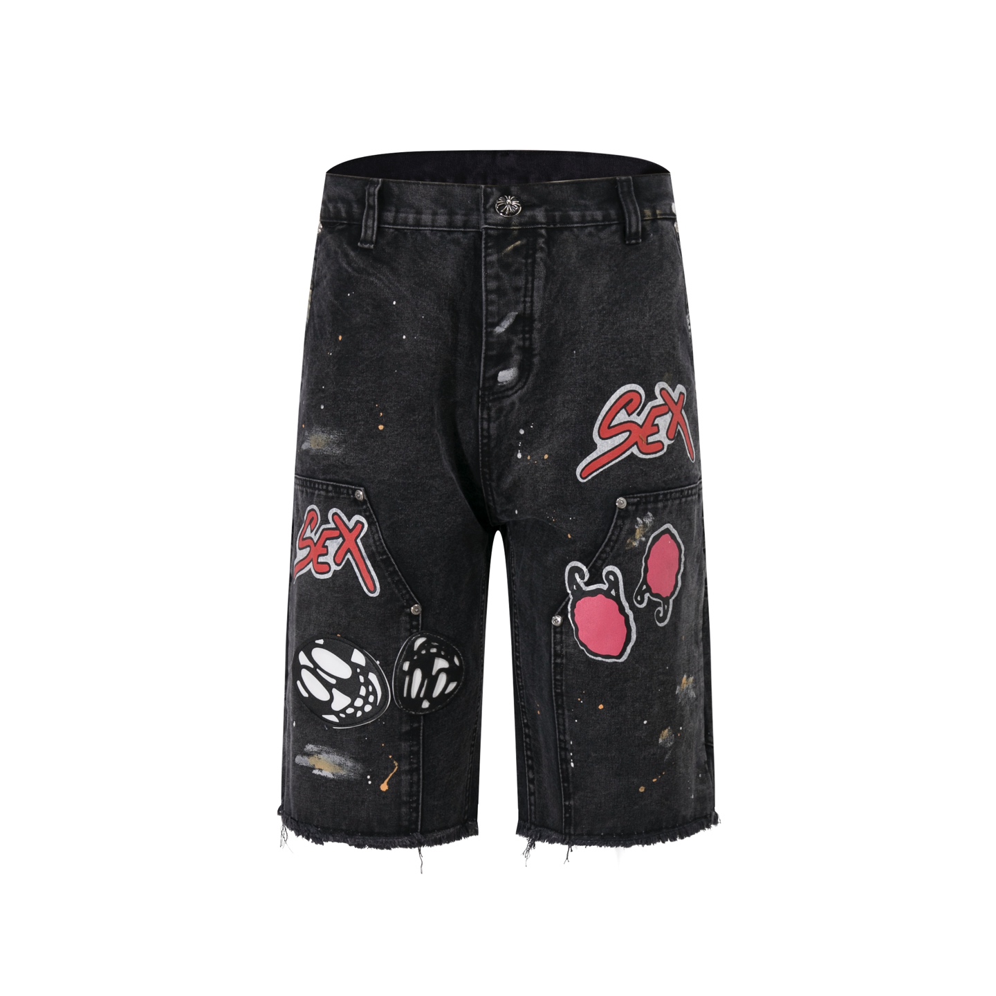 Chrome Hearts Denim Shorts - DopestKickz