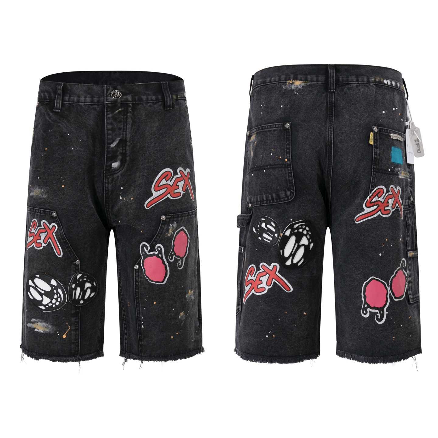 Chrome Hearts Denim Shorts - DopestKickz