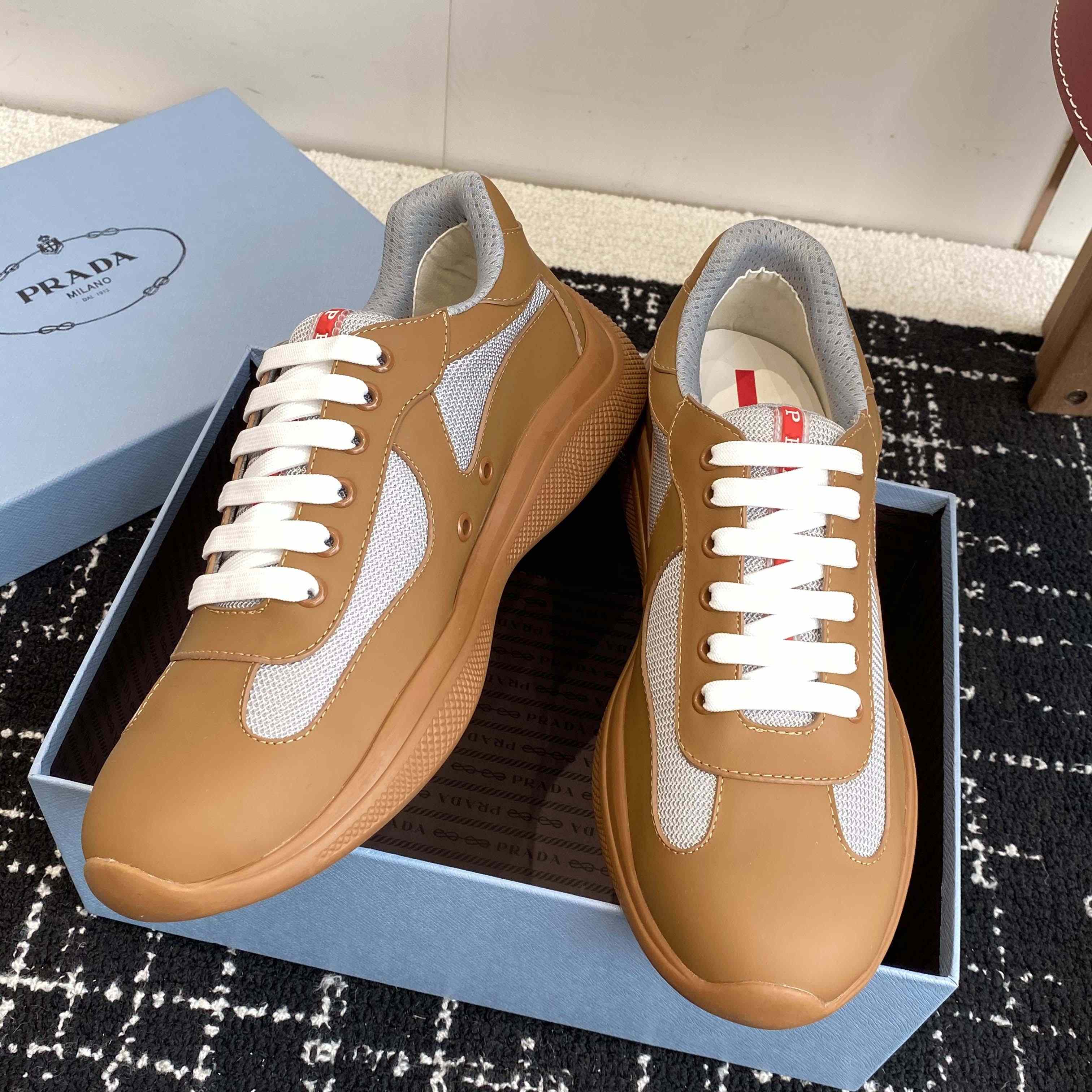 Prada America's Cup Soft Rubber And Bike Fabric Sneakers - DopestKickz