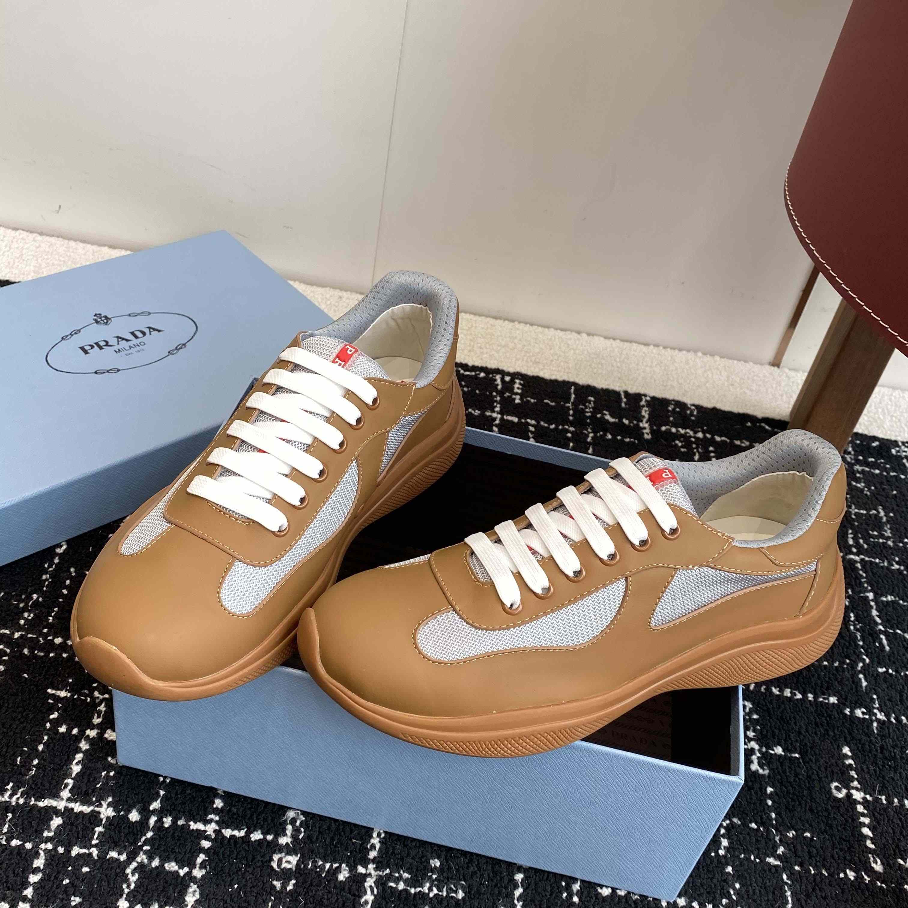 Prada America's Cup Soft Rubber And Bike Fabric Sneakers - DopestKickz