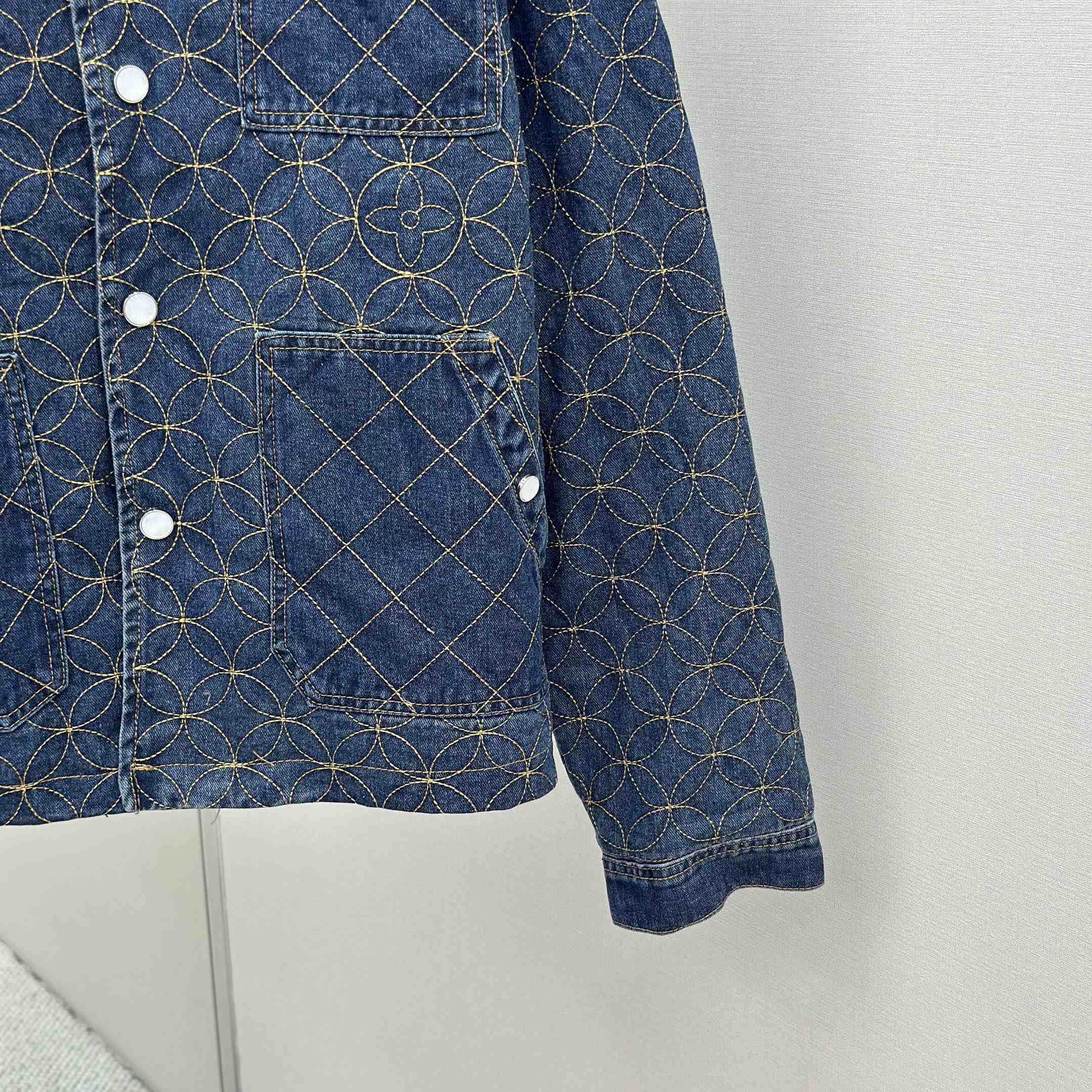 Louis Vuitton Embroidered Denim Blouson   1AILM5 - DopestKickz