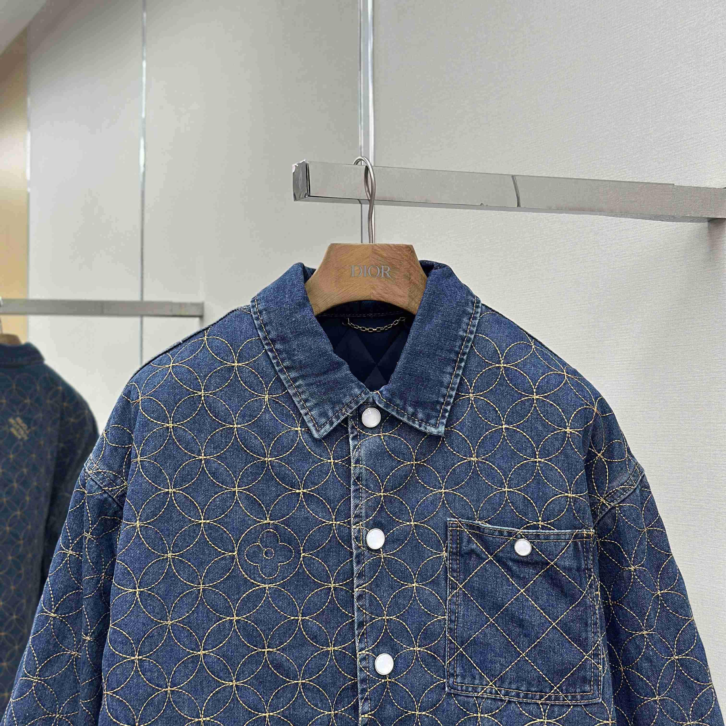 Louis Vuitton Embroidered Denim Blouson   1AILM5 - DopestKickz
