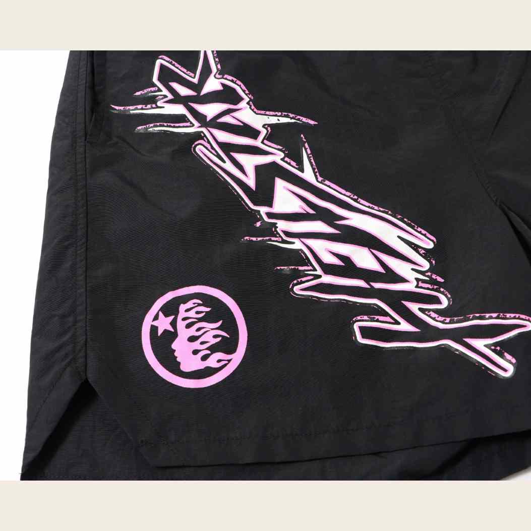 Hellstar Waxed Nylon Athletic Shorts - DopestKickz