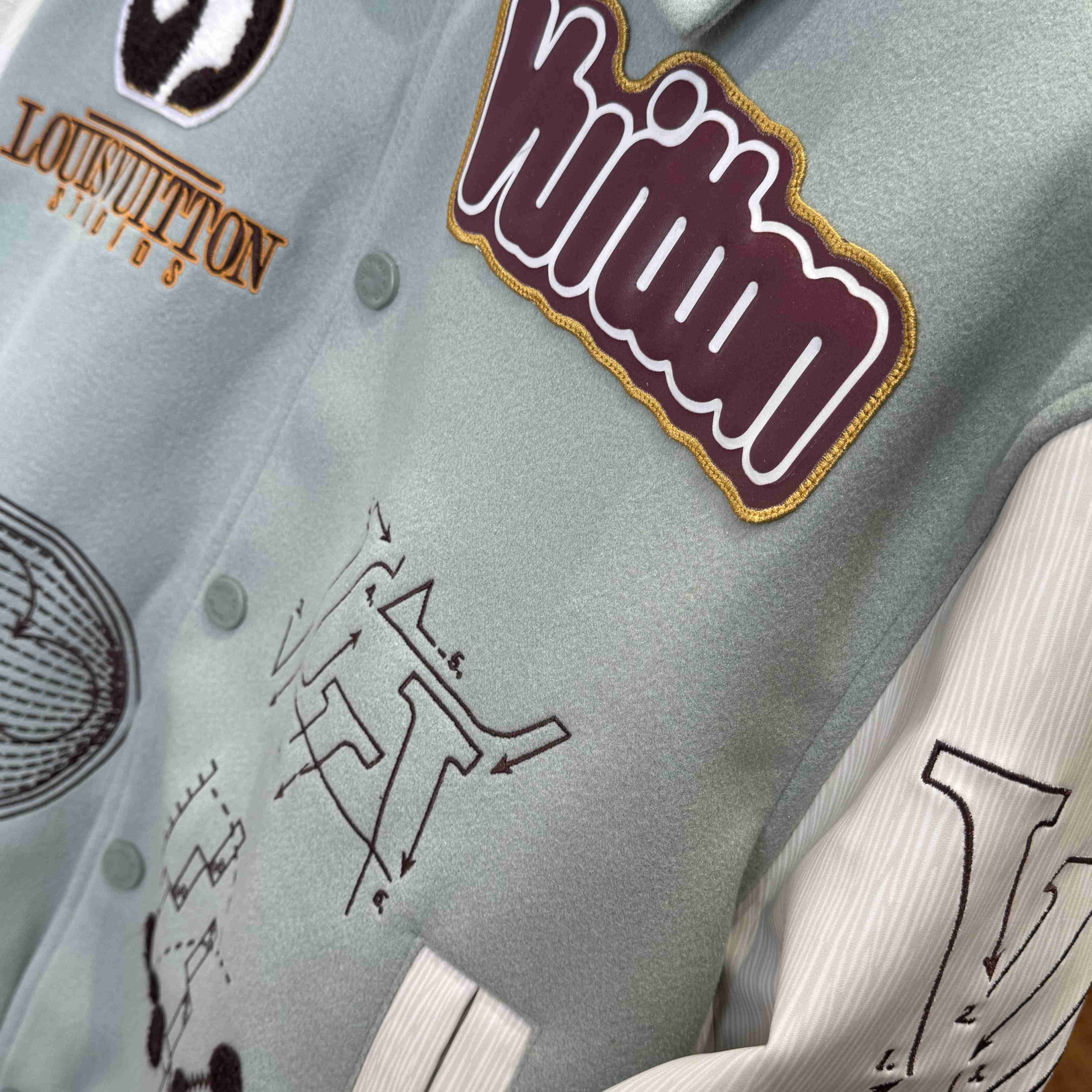 Louis Vuitton Varsity Leather Blouson   1ABY6D - DopestKickz