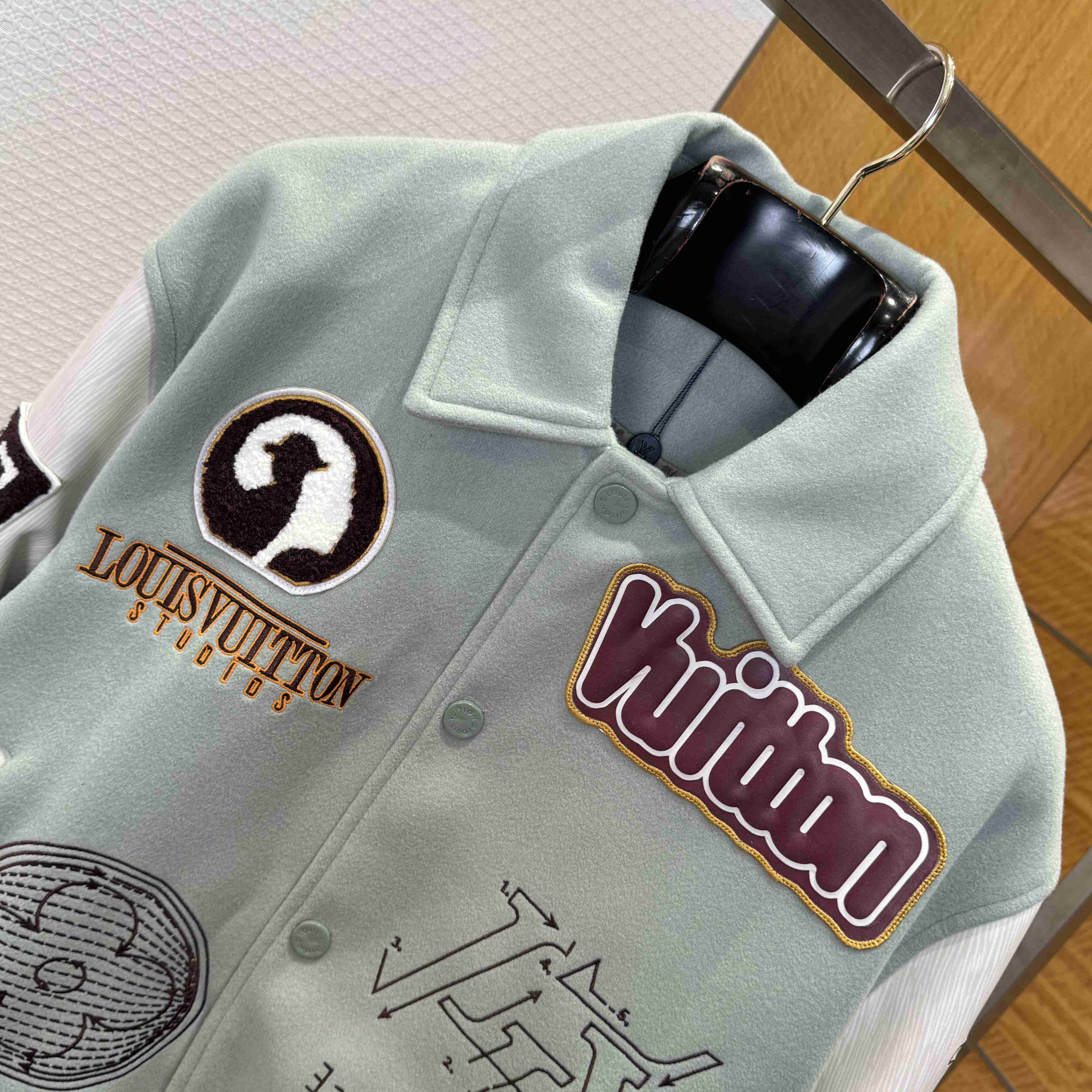 Louis Vuitton Varsity Leather Blouson   1ABY6D - DopestKickz