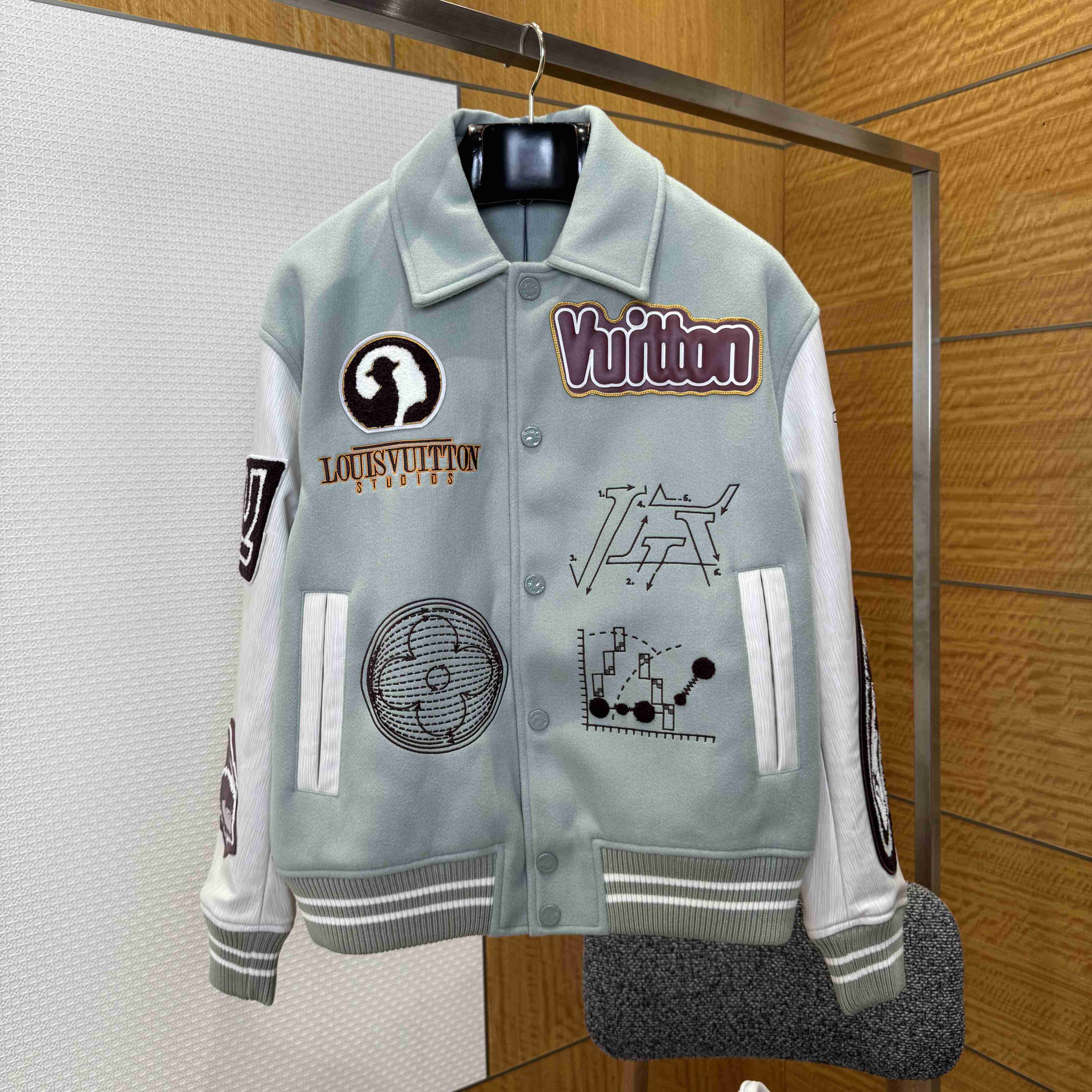 Louis Vuitton Varsity Leather Blouson   1ABY6D - DopestKickz