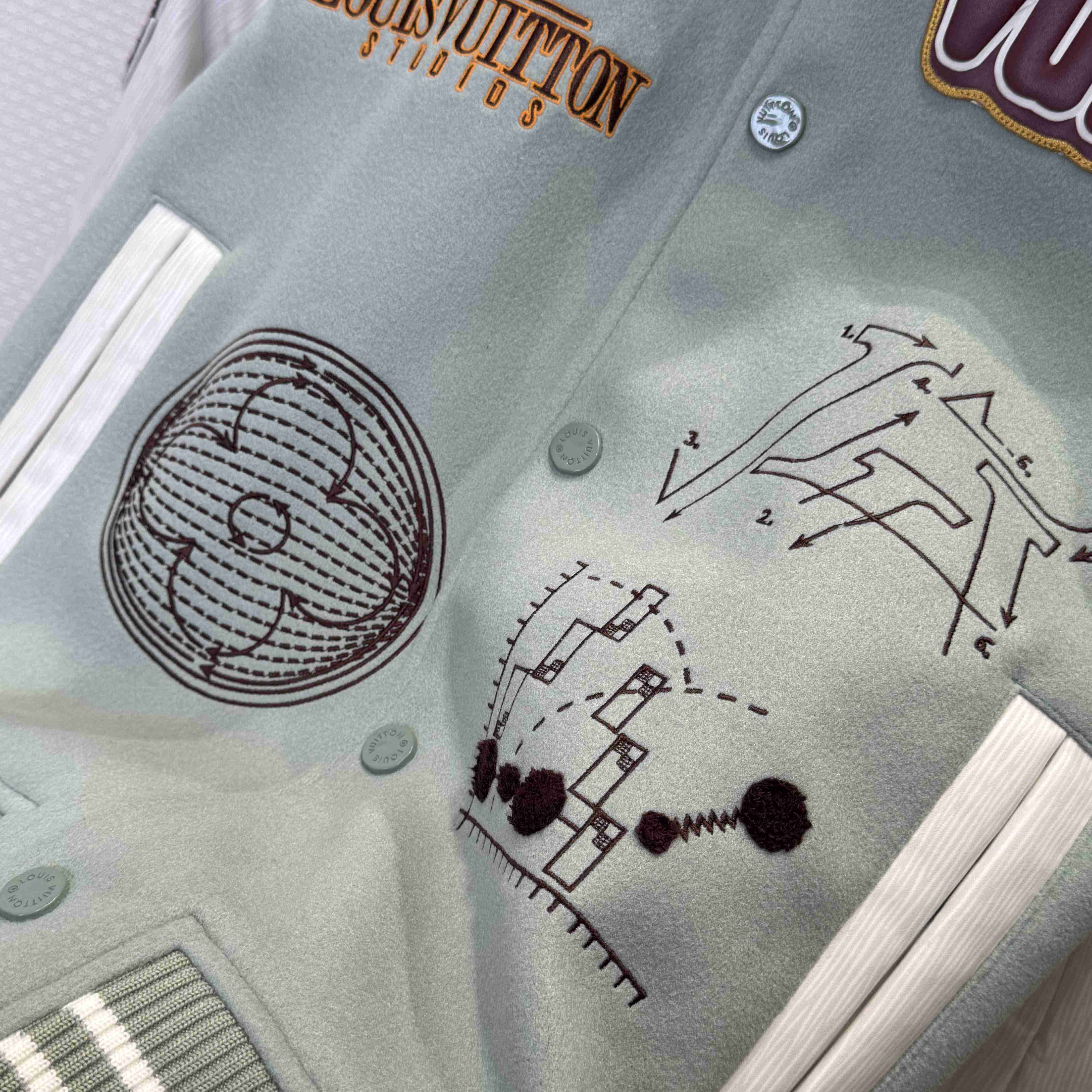 Louis Vuitton Varsity Leather Blouson   1ABY6D - DopestKickz