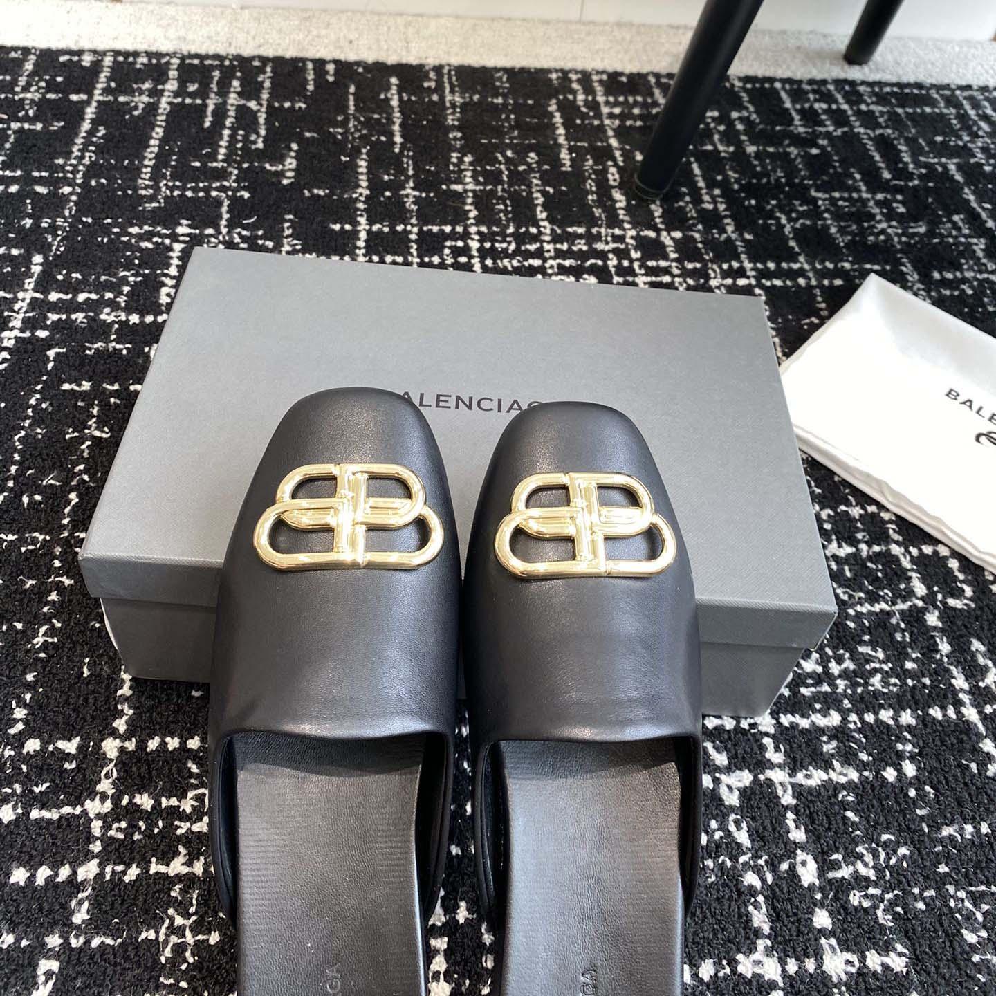 Balenciaga Flat Cosy BB Mule Slide Sandals - DopestKickz