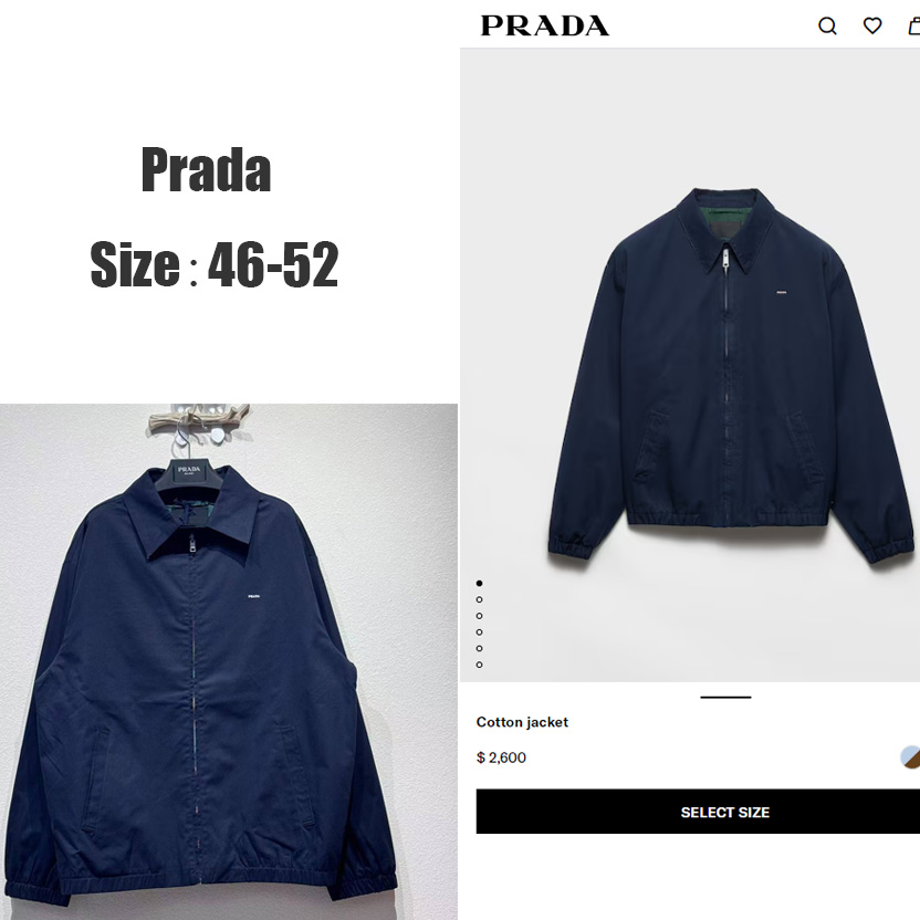 Prada Cotton Jacket - DopestKickz