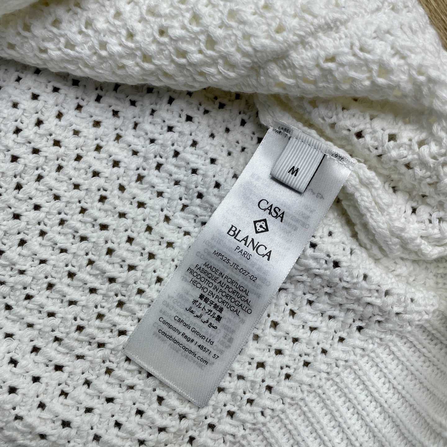 Casablanca Cotton Tennis Short Sleeve Crochet Shirt    D0103 - DopestKickz