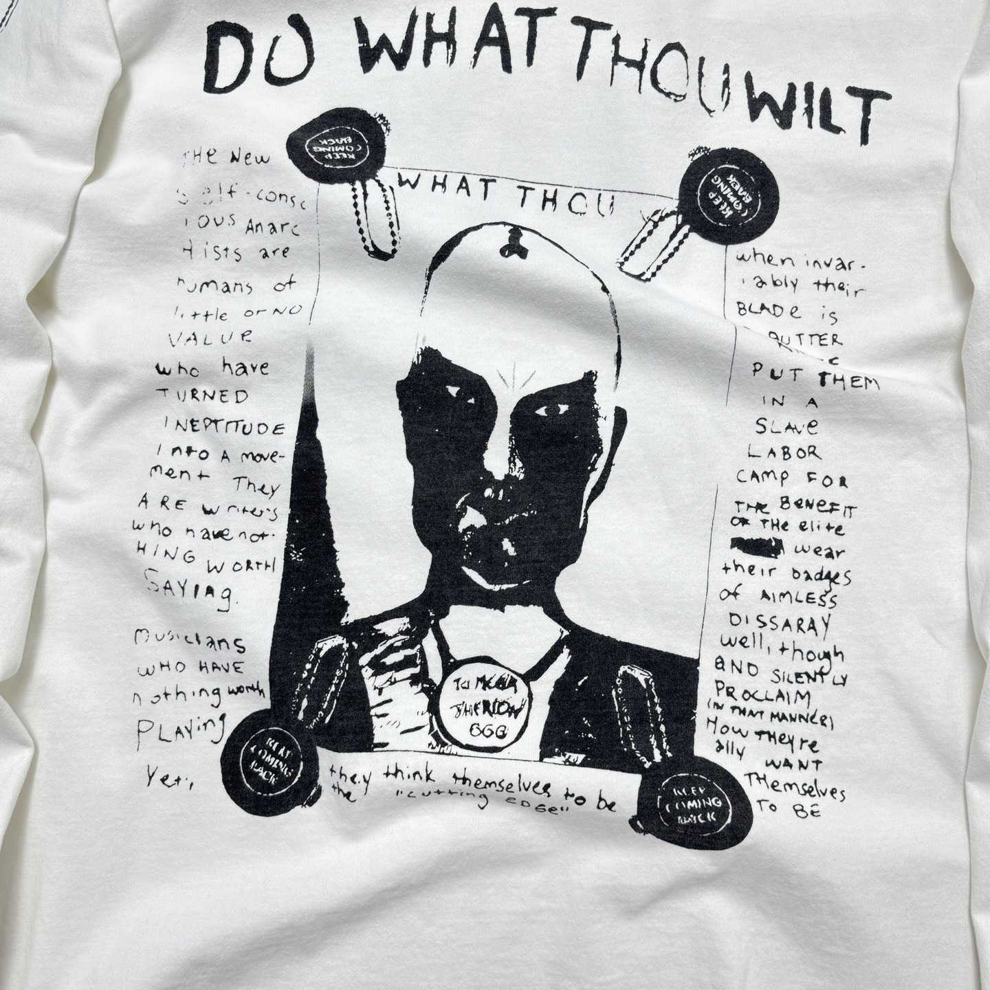 Enfants Riches Déprimés Do What Thou Wilt Long-Sleeve T-Shirt 'Faded White' - DopestKickz