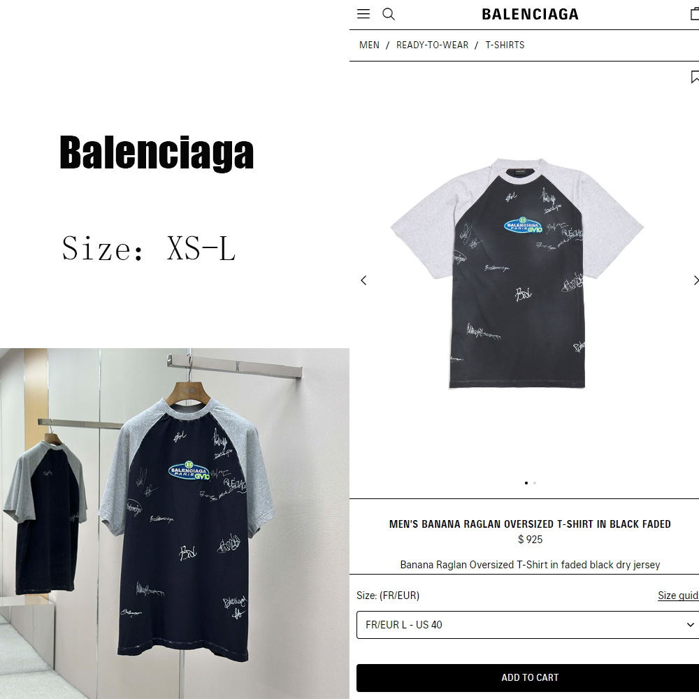 Balenciaga Taped Balenciaga Back T-Shirt Medium Fit in heather grey dry jersey - DopestKickz