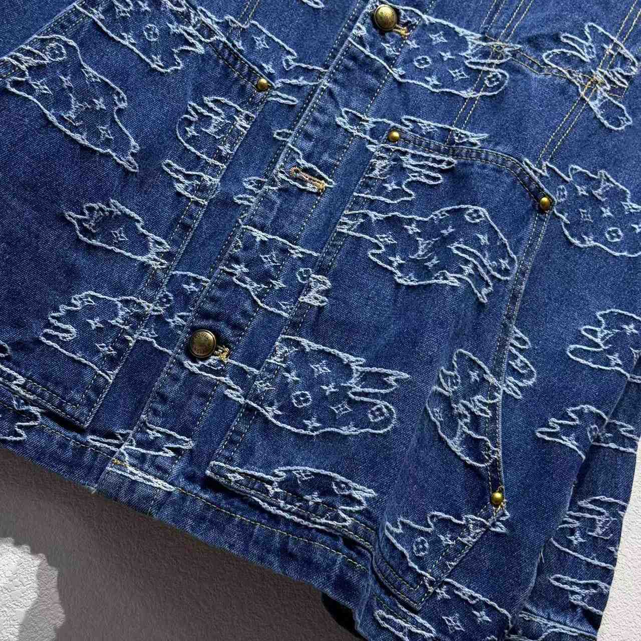 Louis Vuitton Monogram Denim Jacket - DopestKickz