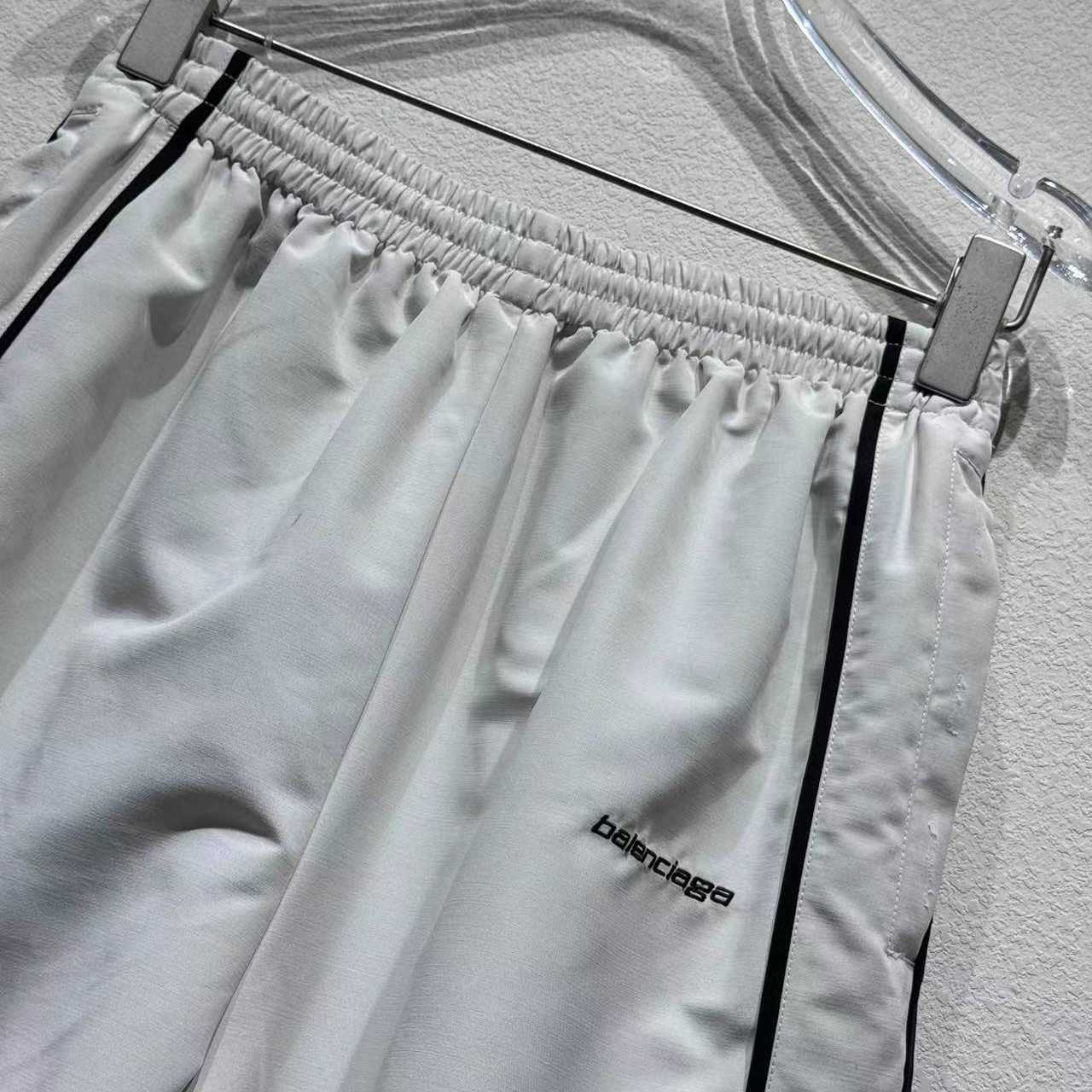 Balenciaga 50/50 Tracksuit Pants In White And Grey  - DopestKickz
