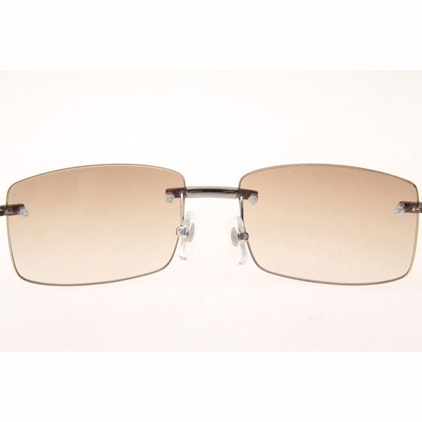 Cartier CT_3524012 Diamond Black Buffalo Eyeglasses In Silver Brown - DopestKickz