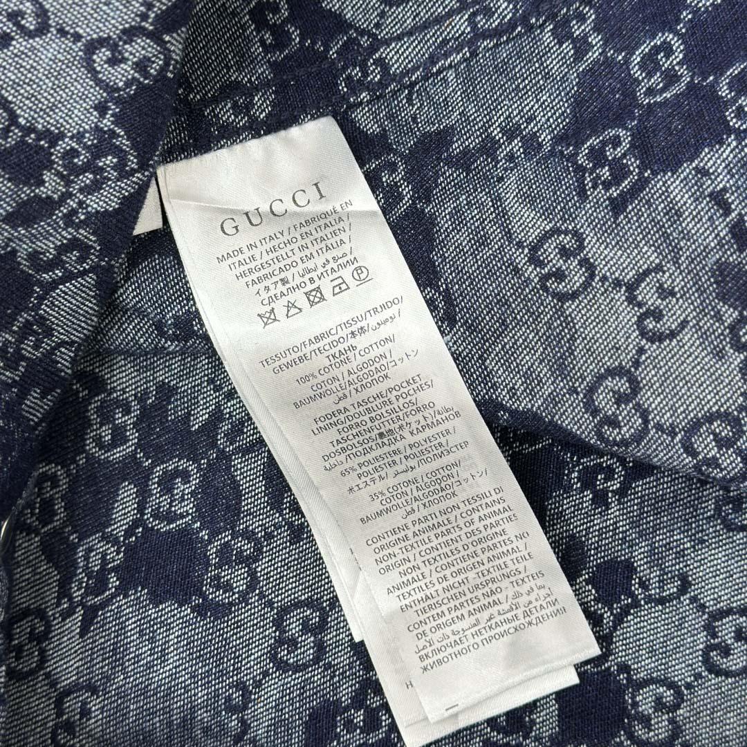 Gucci GG Jacquard Denim Shirt - DopestKickz
