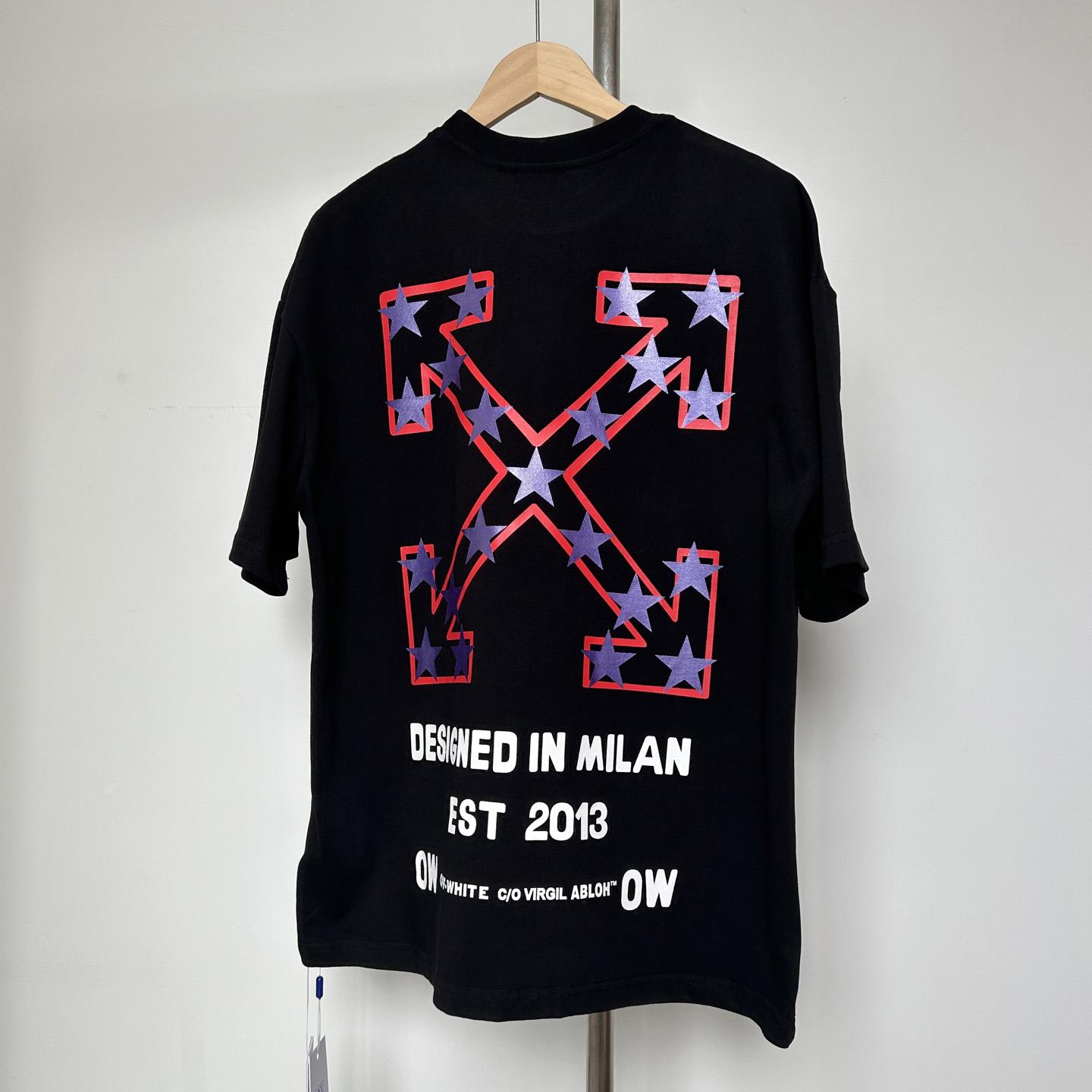 Off-White Black Starry Arrow T-Shirt - DopestKickz