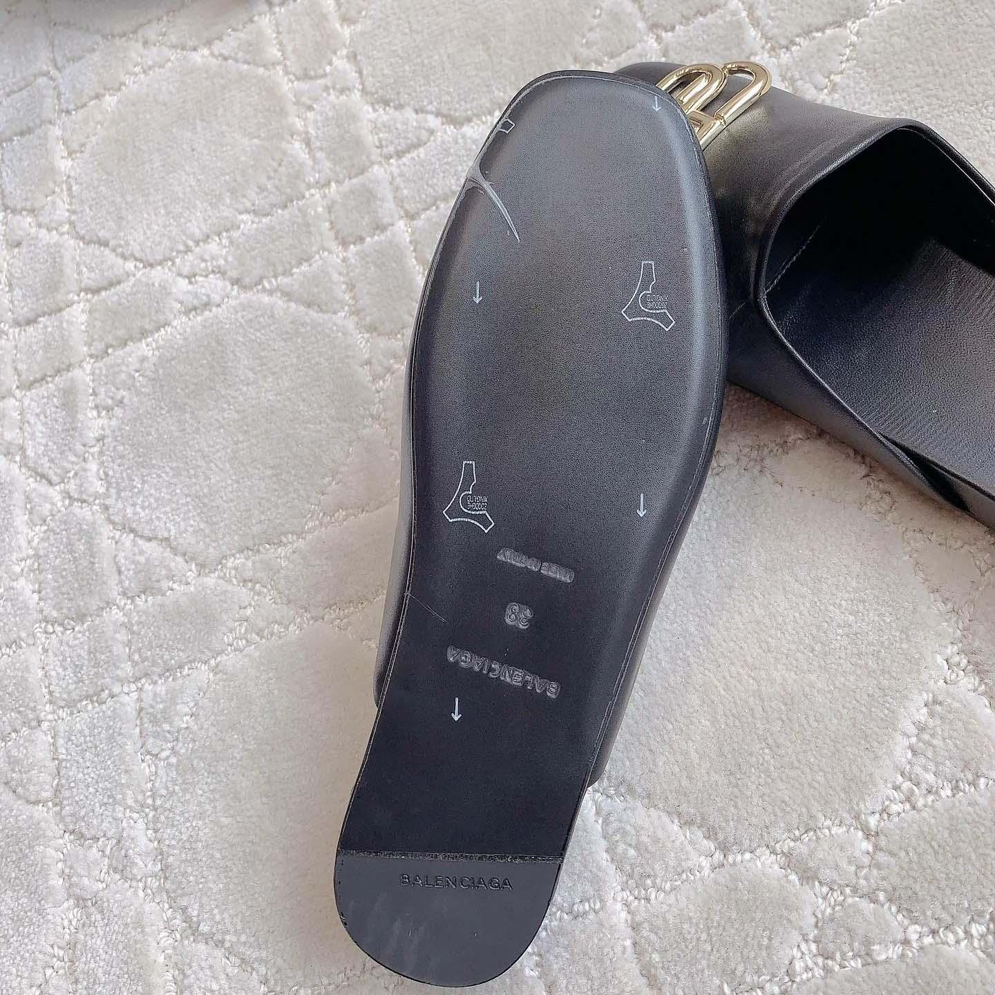 Balenciaga Flat Cosy BB Mule Slide Sandals - DopestKickz