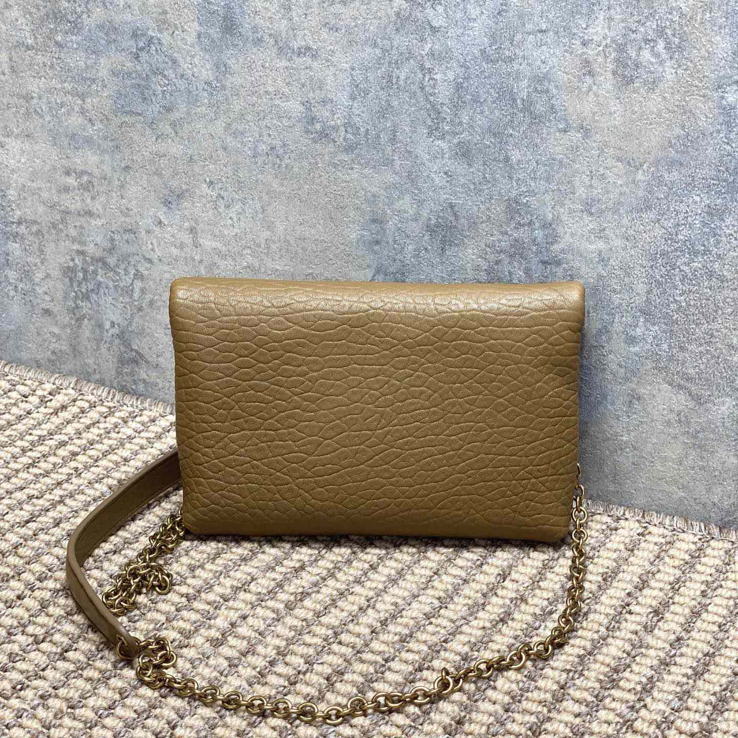 Saint Laurent Cassandre Chain Pouch In Lambskin - DopestKickz