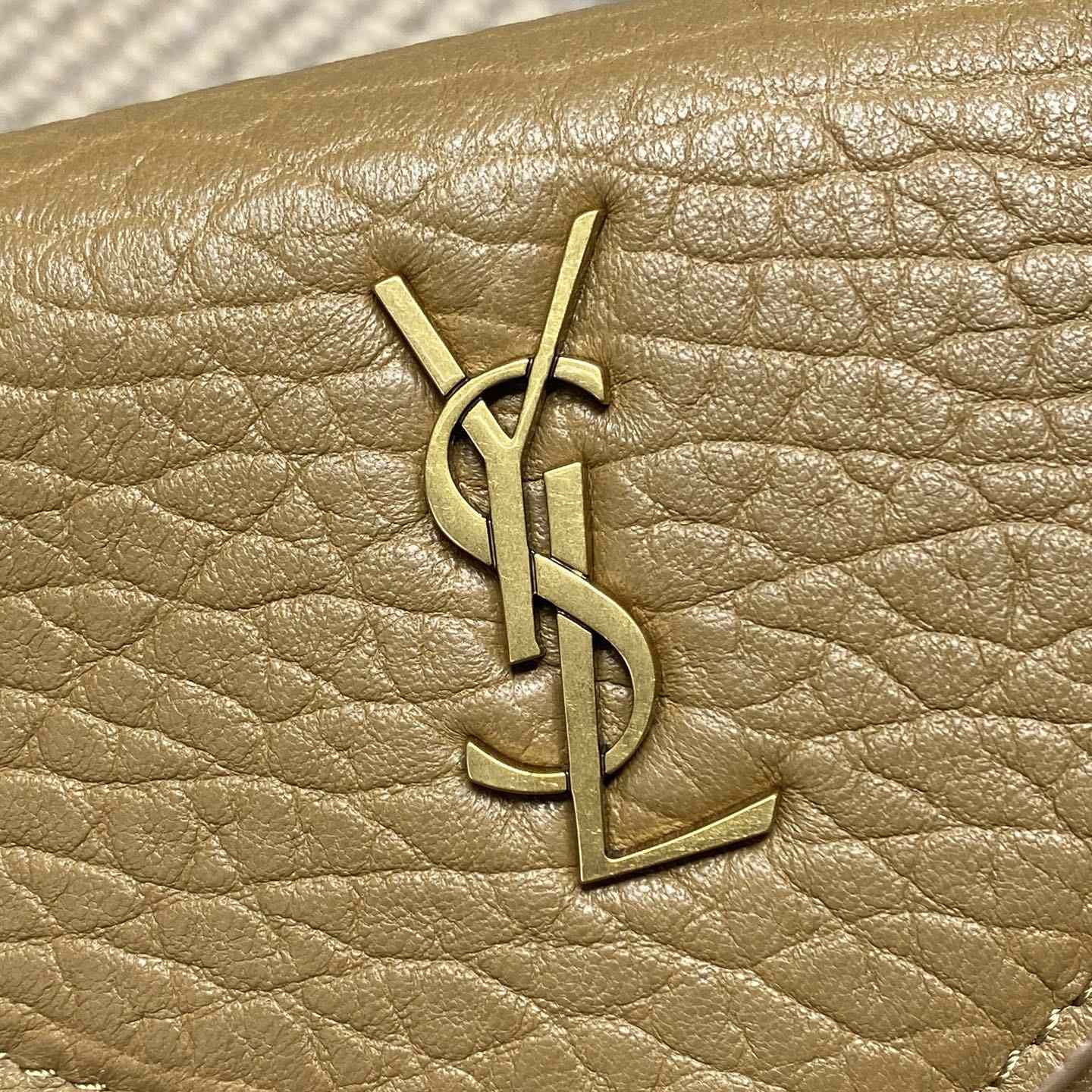Saint Laurent Cassandre Chain Pouch In Lambskin - DopestKickz