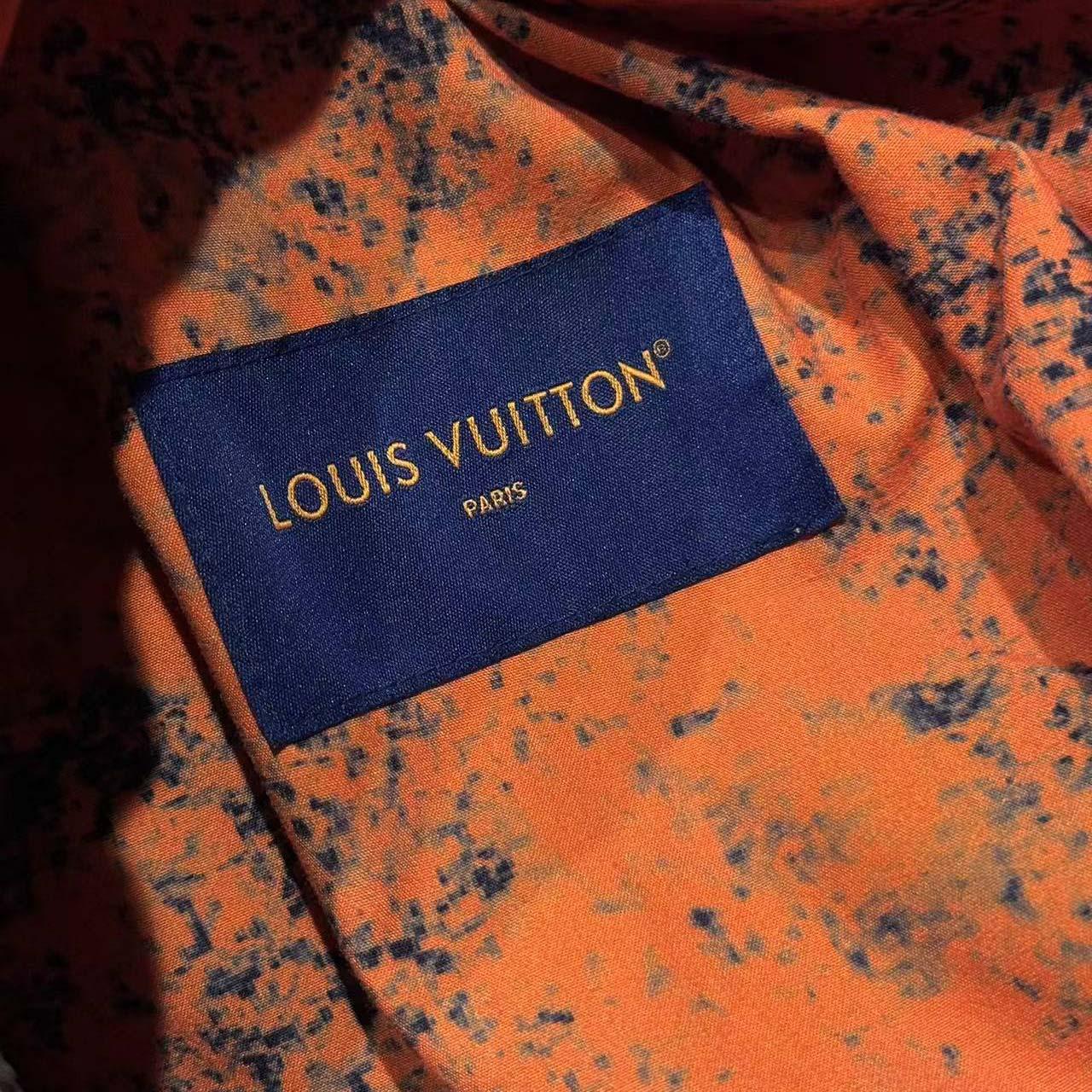 Louis Vuitton Padded Denim Monogram Overshirt   1AFJCQ - DopestKickz