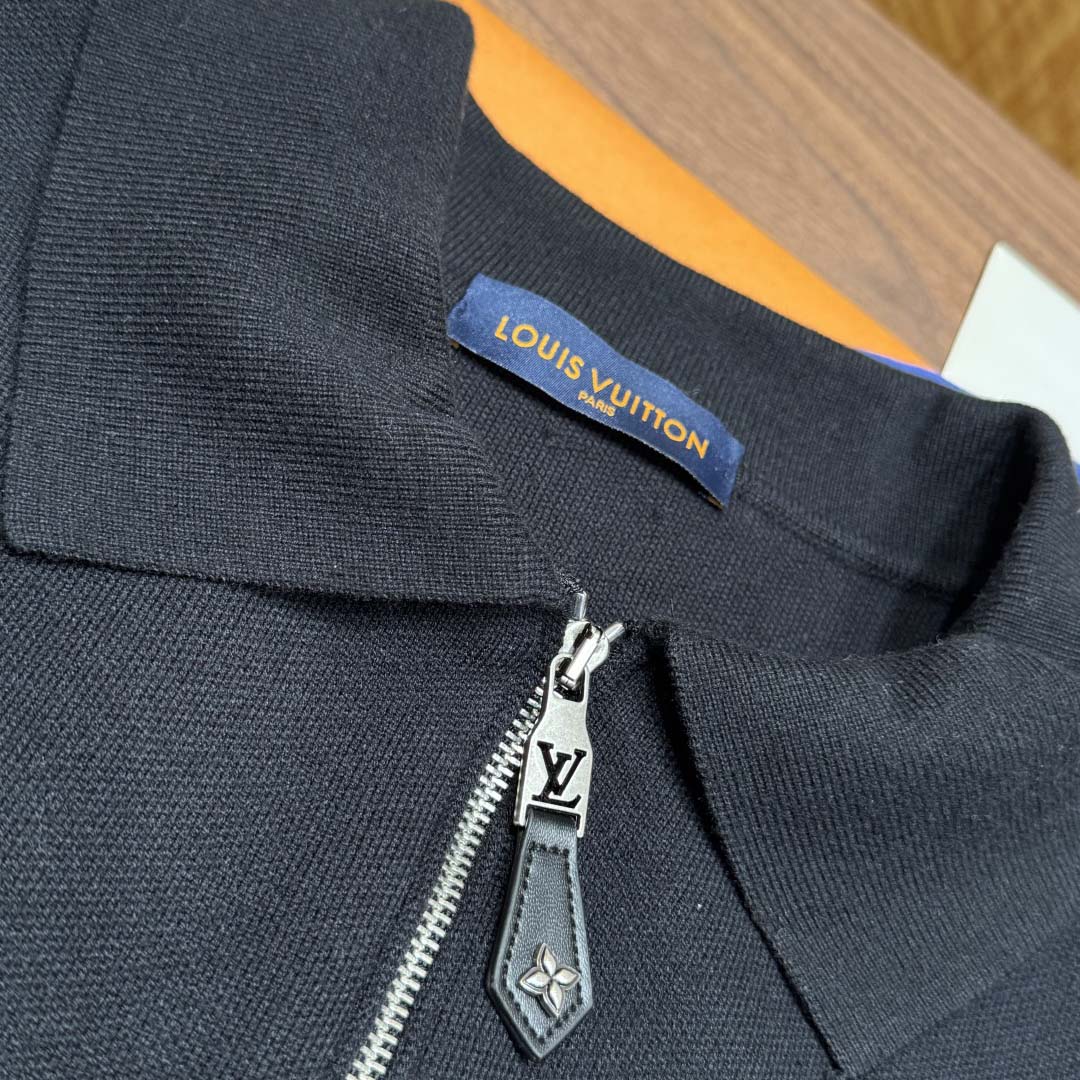 Louis Vuitton Knit Blouson With Leather Details   1AH346 - DopestKickz