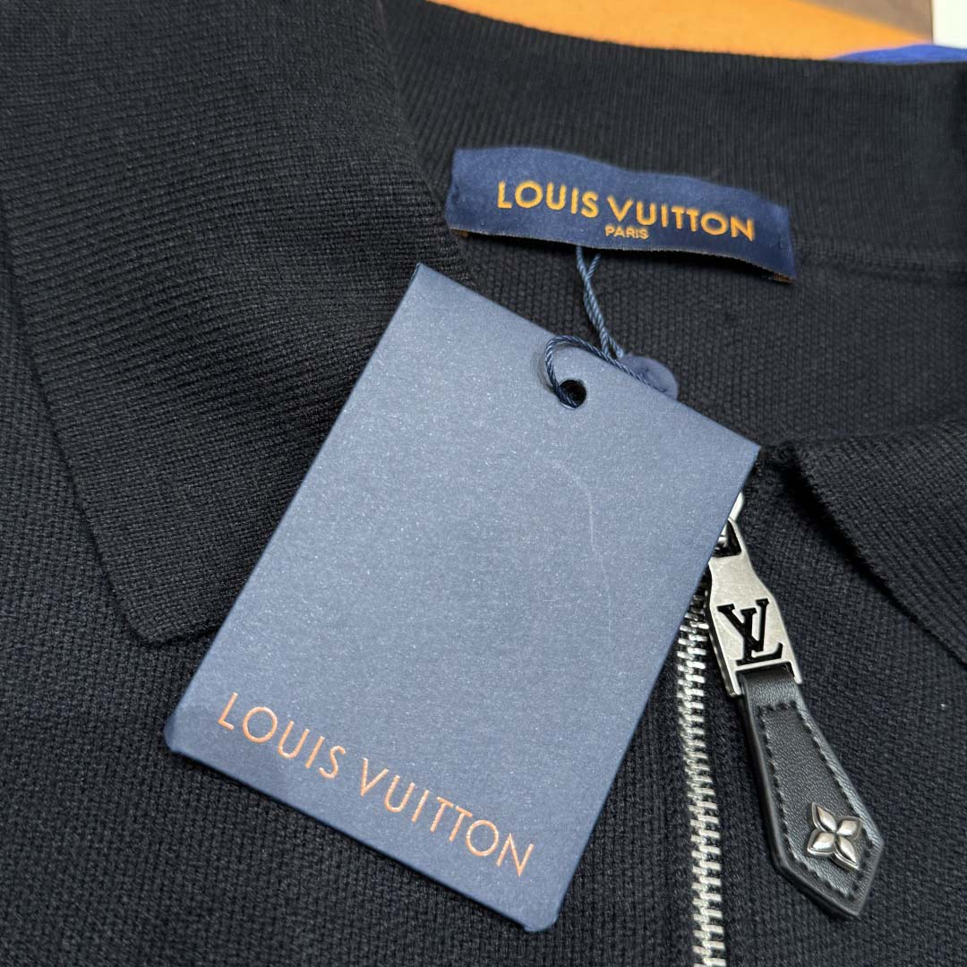 Louis Vuitton Knit Blouson With Leather Details   1AH346 - DopestKickz