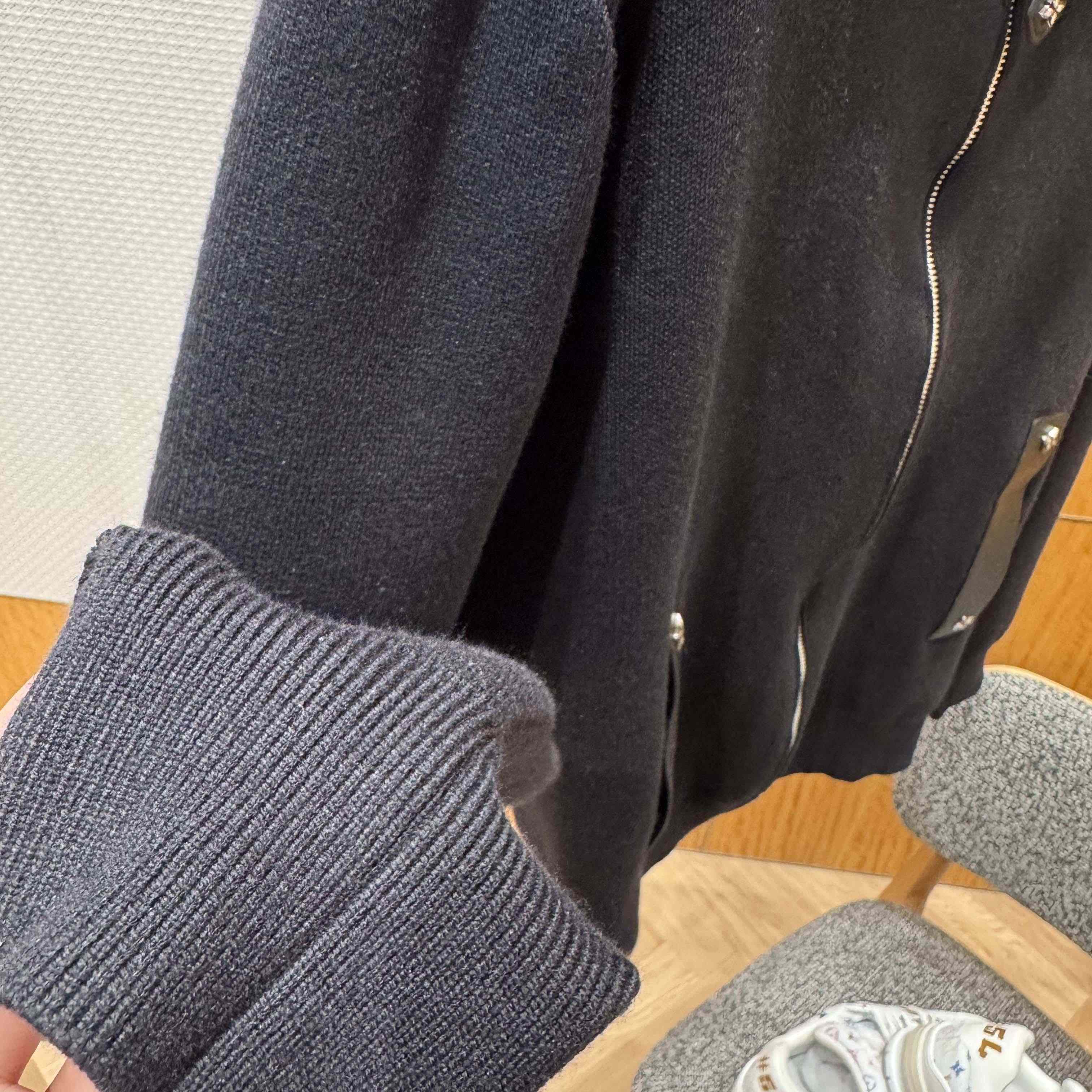 Louis Vuitton Knit Blouson With Leather Details   1AH346 - DopestKickz