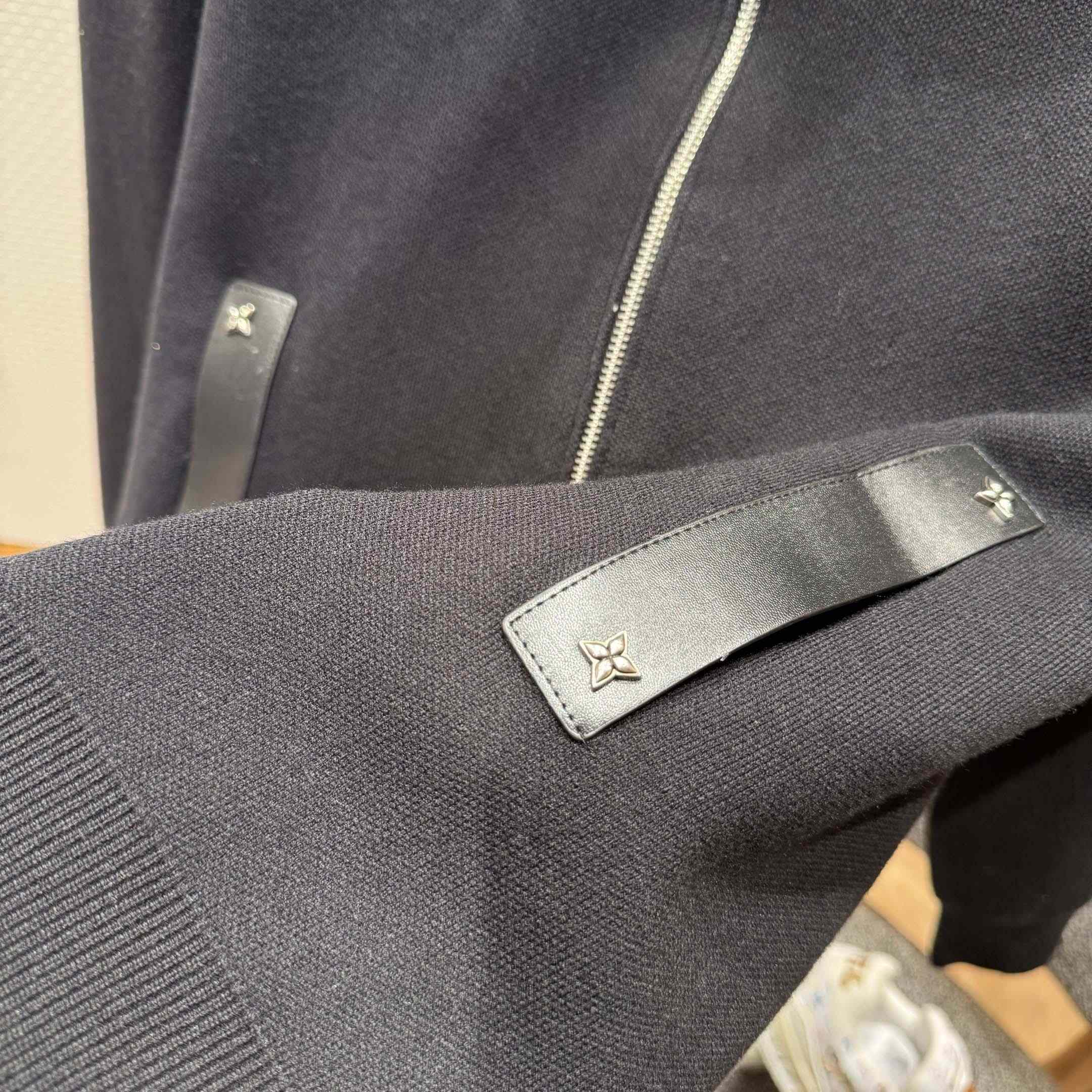 Louis Vuitton Knit Blouson With Leather Details   1AH346 - DopestKickz