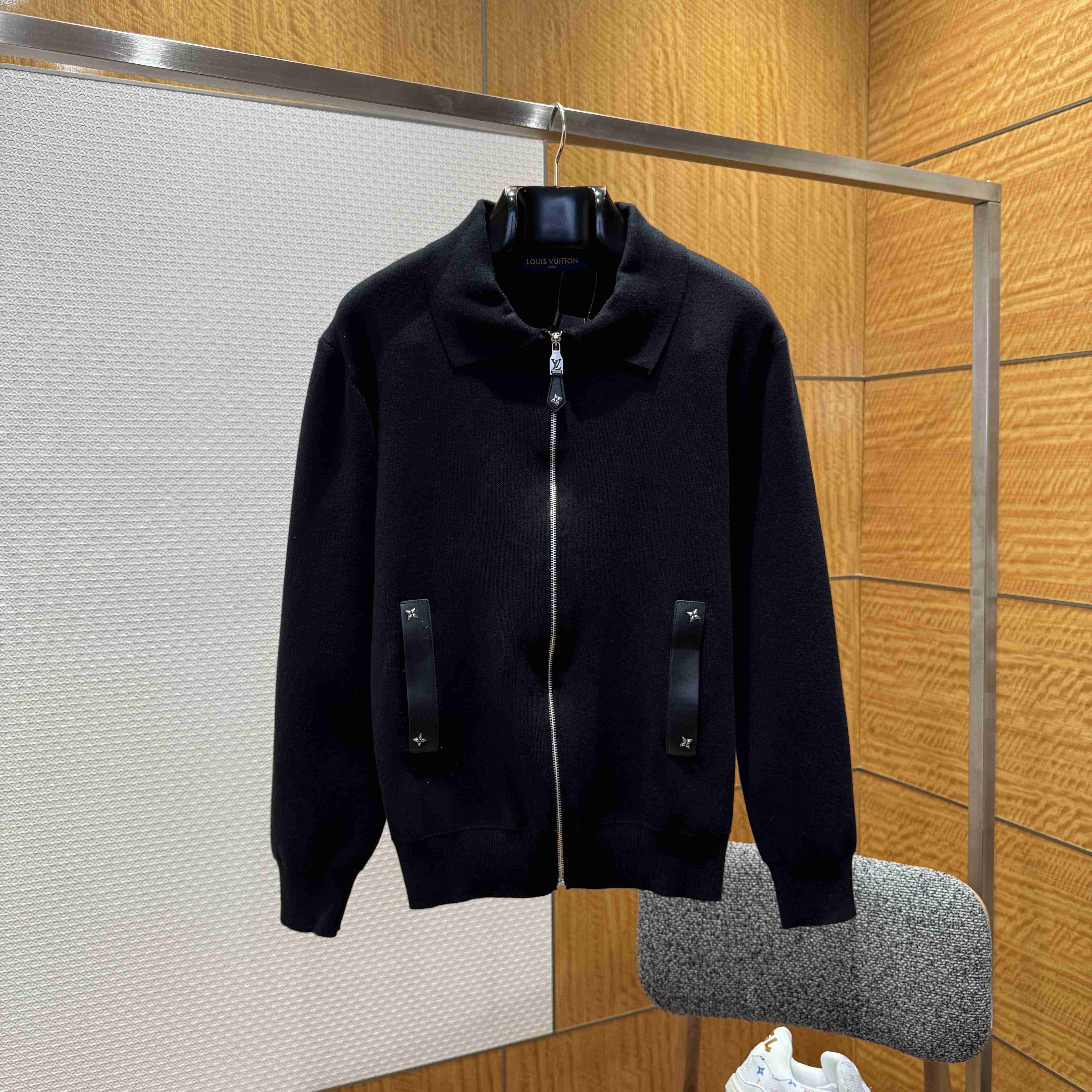 Louis Vuitton Knit Blouson With Leather Details   1AH346 - DopestKickz