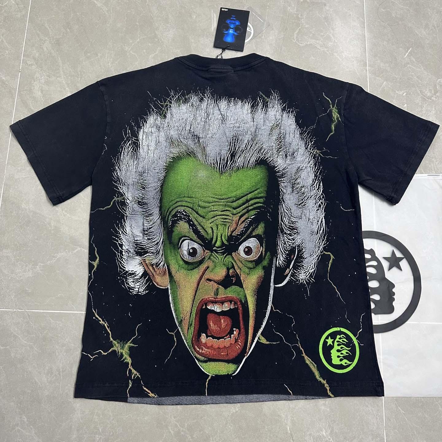 Hellstar Star Green Angry Person Tee - DopestKickz