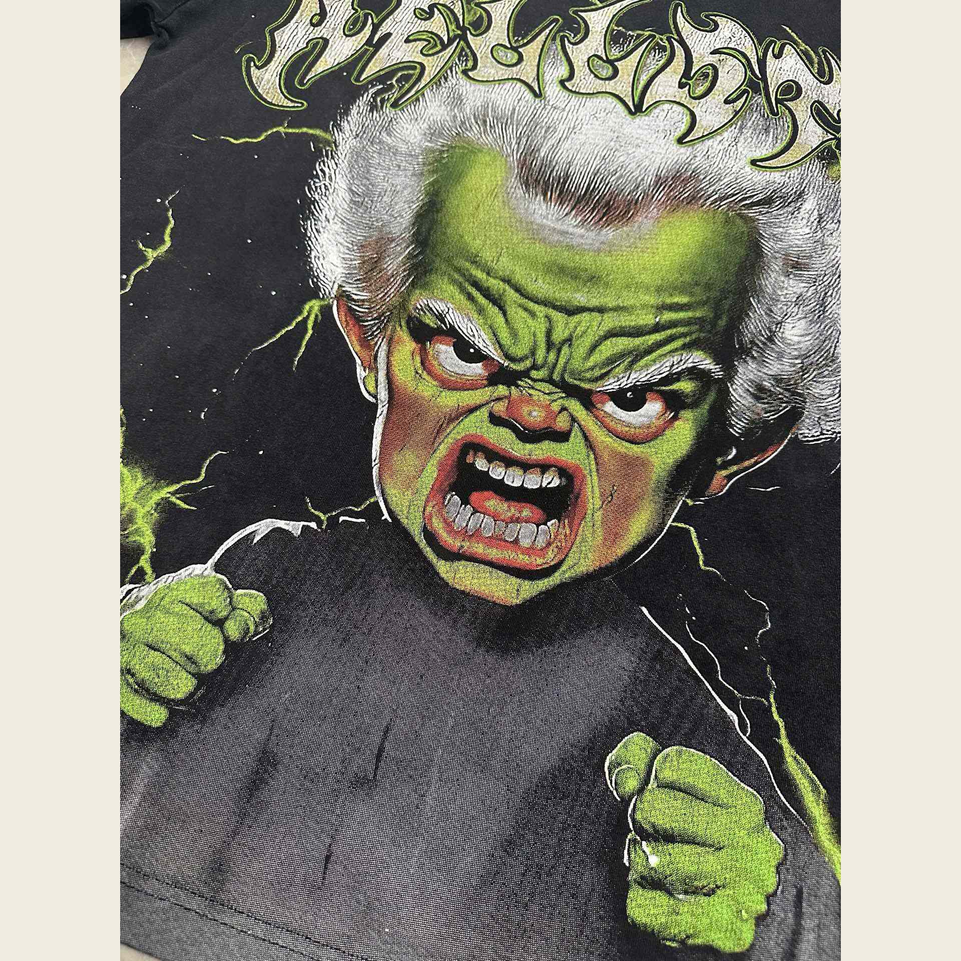Hellstar Star Green Angry Person Tee - DopestKickz