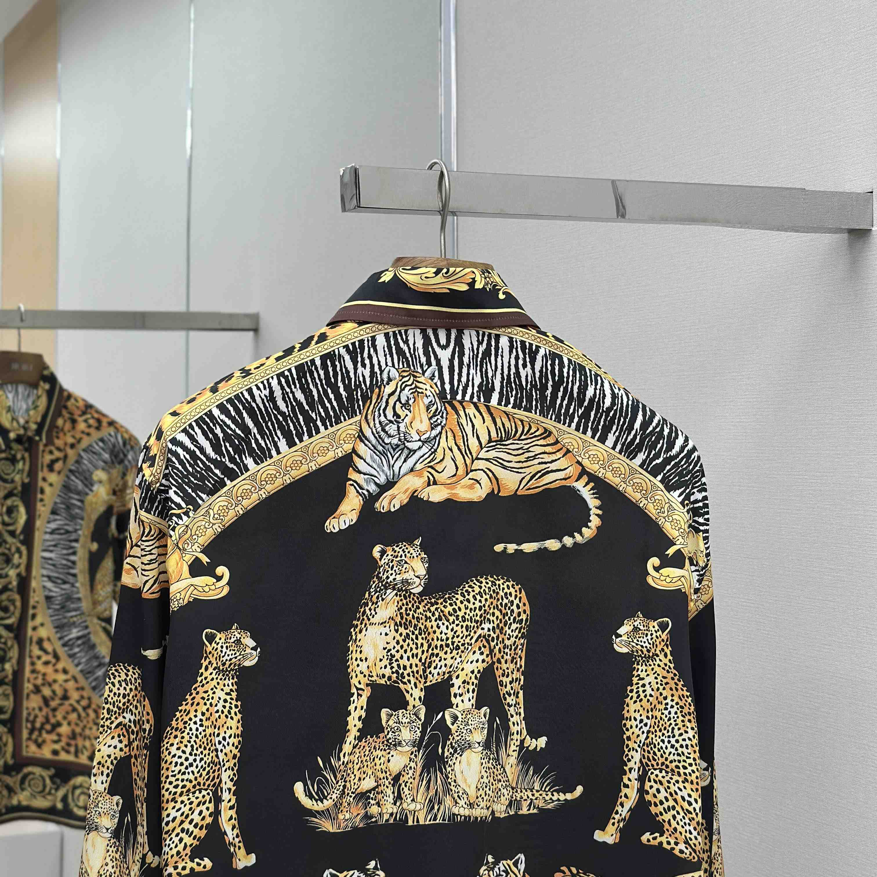 Versace Wild Cats Silk Shirt - DopestKickz