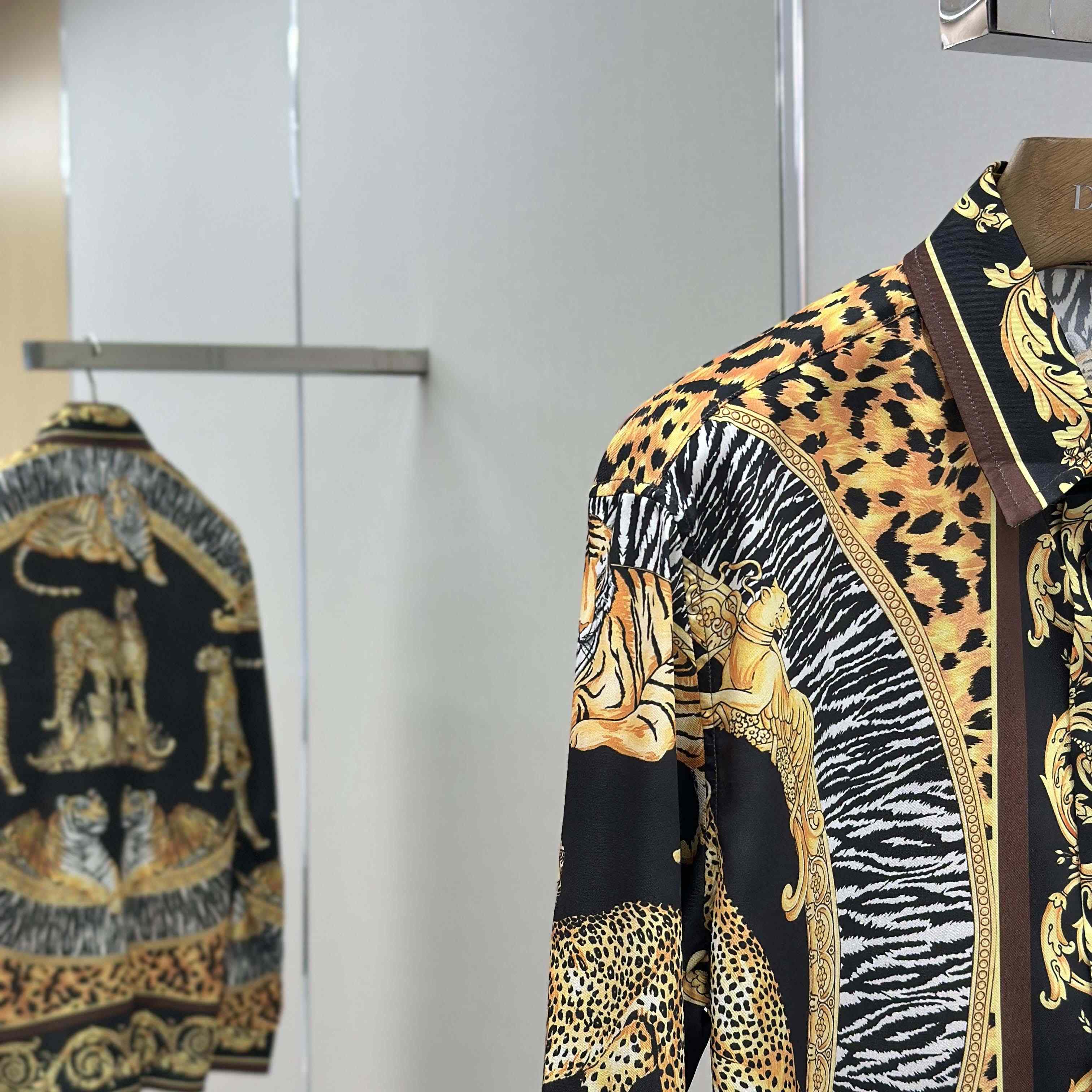 Versace Wild Cats Silk Shirt - DopestKickz