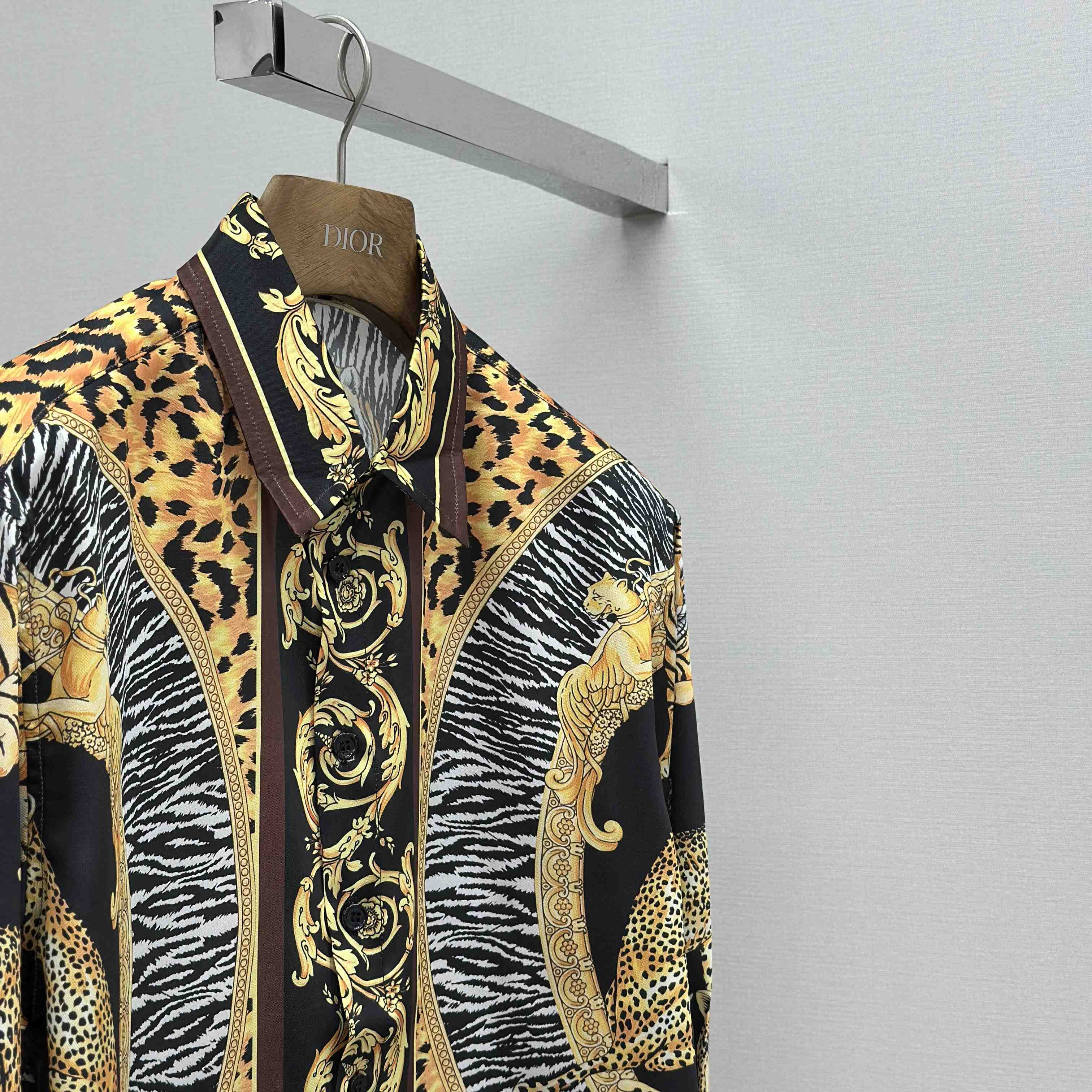 Versace Wild Cats Silk Shirt - DopestKickz