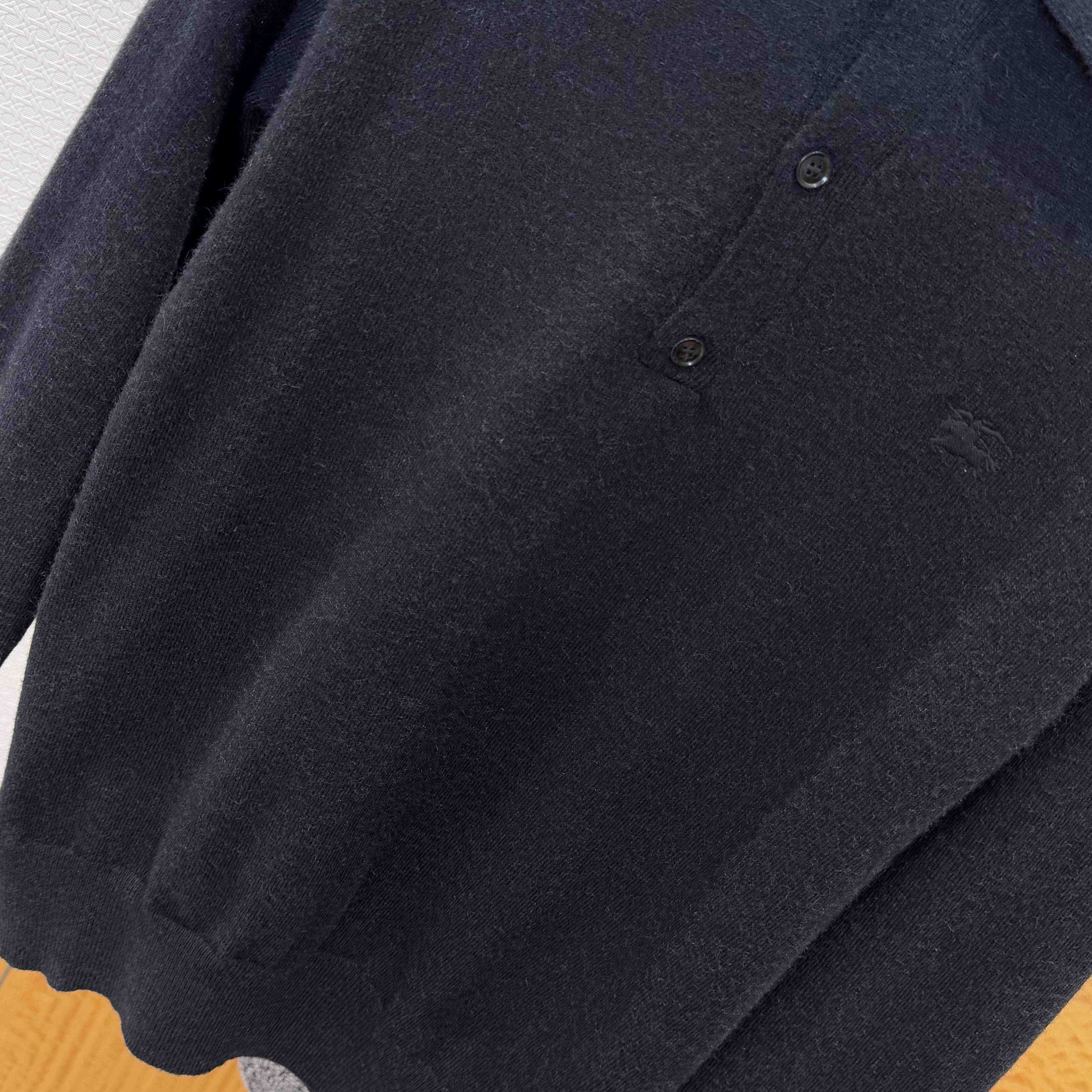 Burberry Long-sleeve Cashmere Blend Polo Shirt - DopestKickz