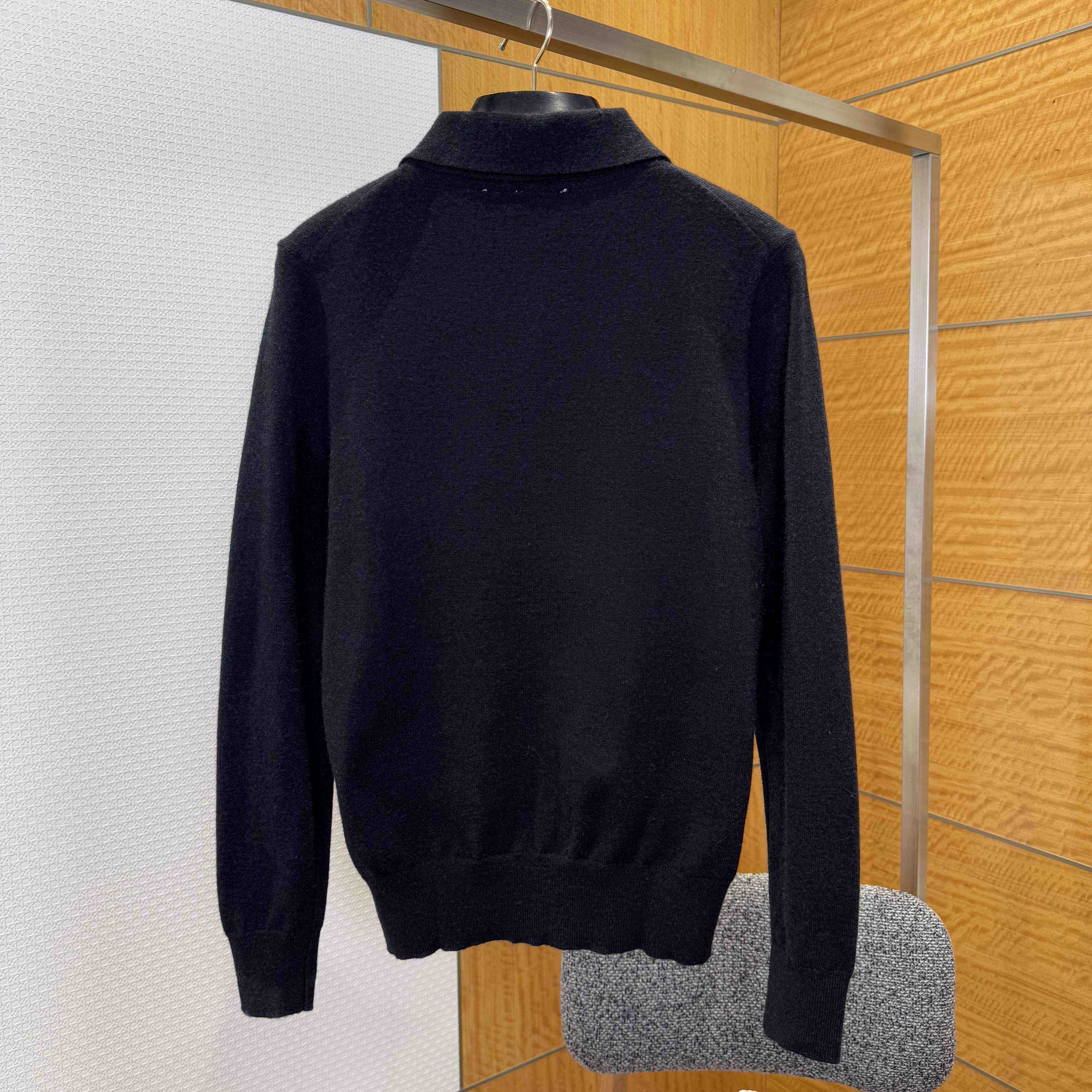 Burberry Long-sleeve Cashmere Blend Polo Shirt - DopestKickz