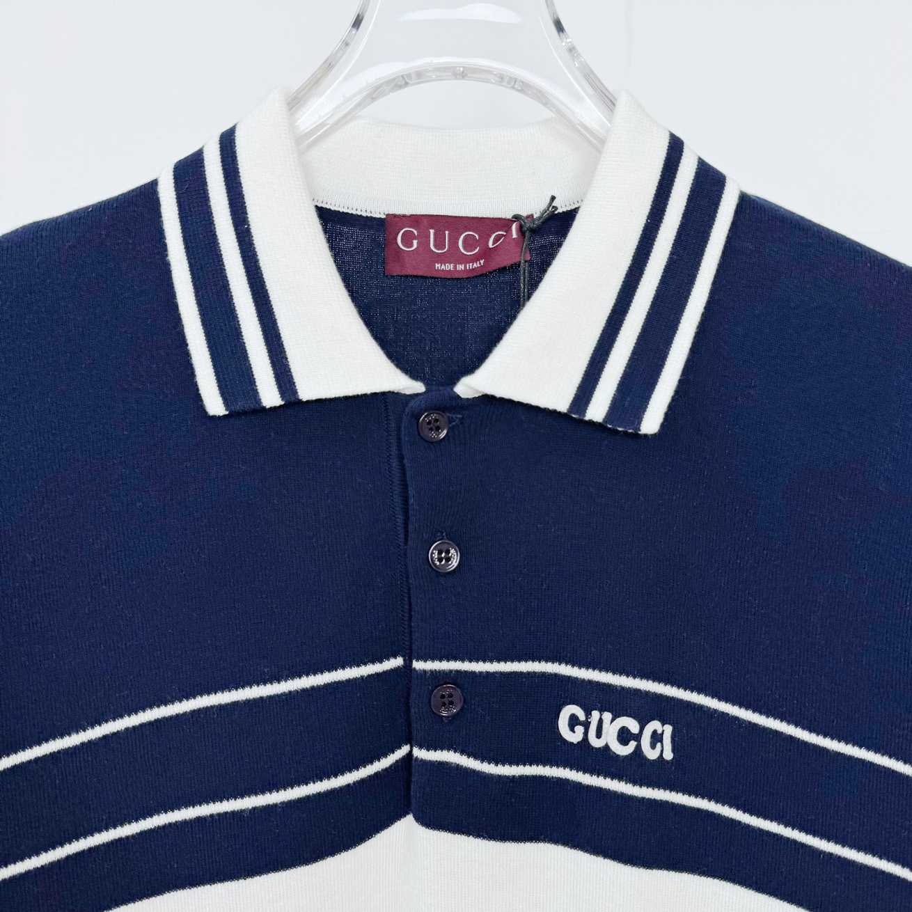 Gucci Cotton Polo Shirt With Embroidery  - DopestKickz