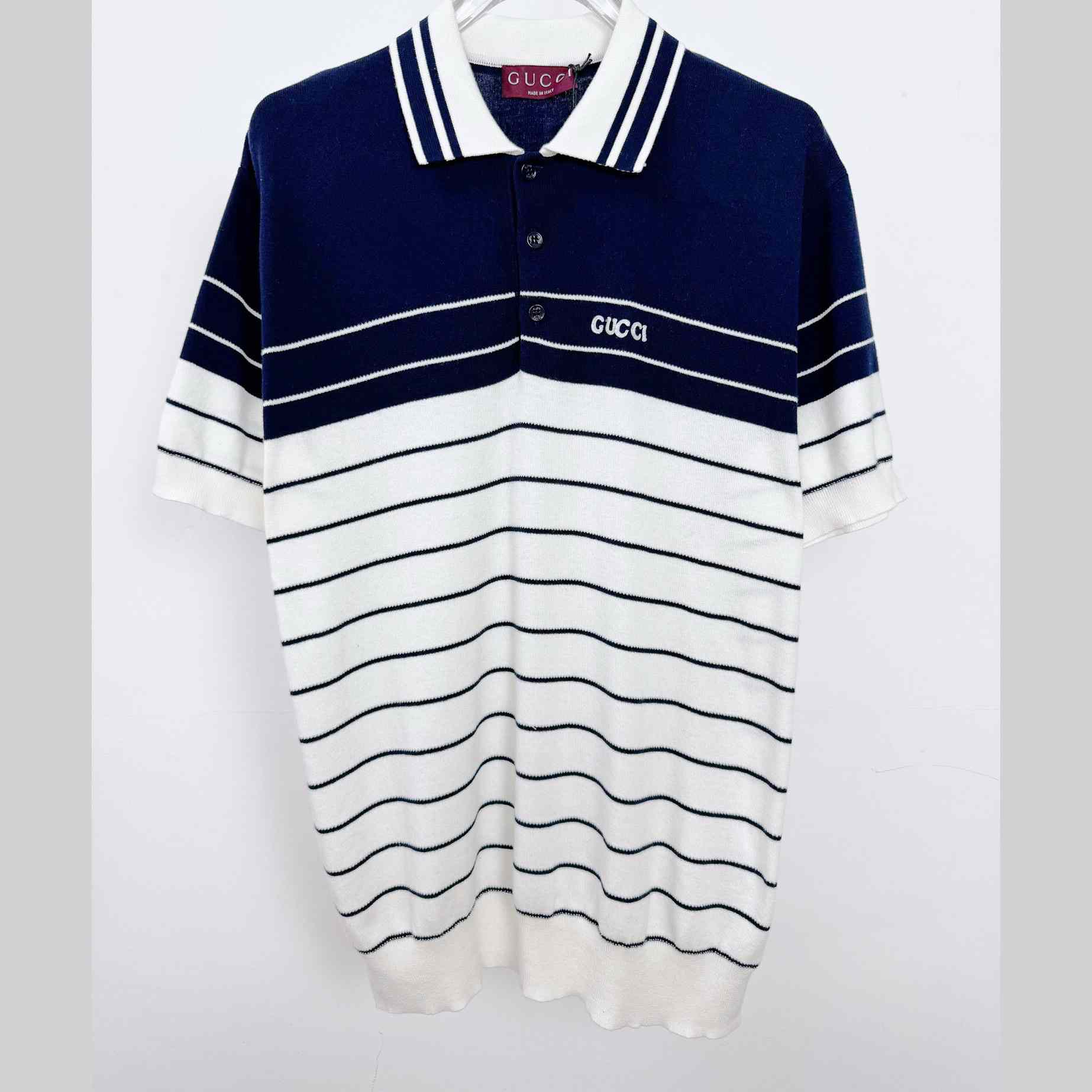 Gucci Cotton Polo Shirt With Embroidery  - DopestKickz