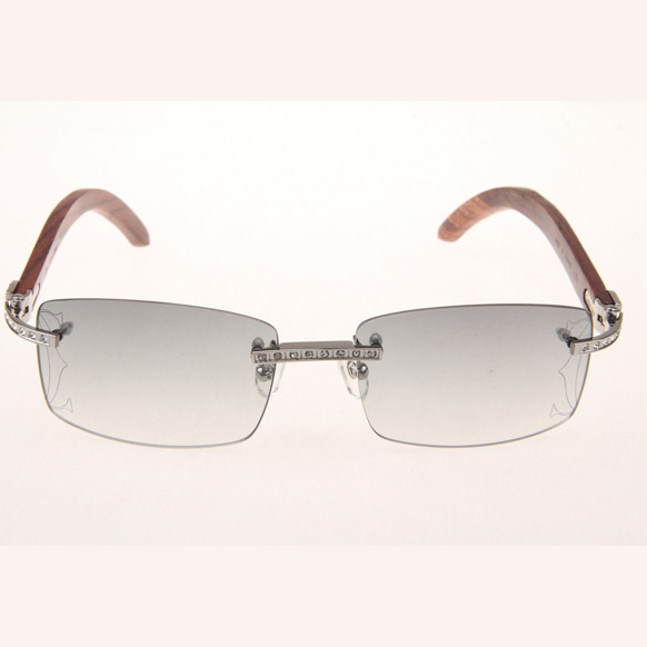 Cartier CT_3524012 Diamond Wood Eyeglasses In Silver Grey - DopestKickz