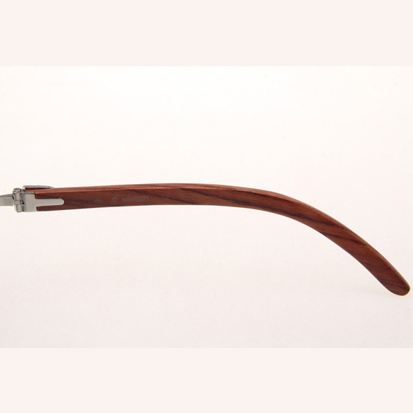 Cartier CT_3524012 Diamond Wood Eyeglasses In Silver Grey - DopestKickz